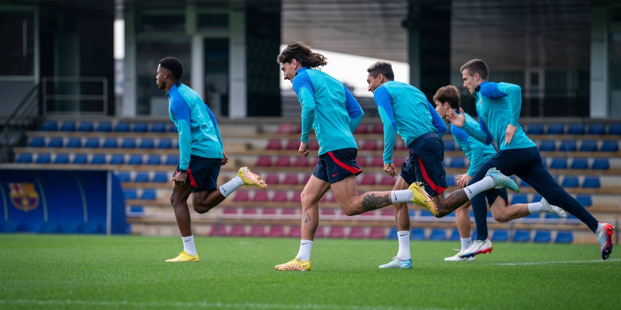 Els jugadors del Barça, durant un entrenament | FC Barcelona