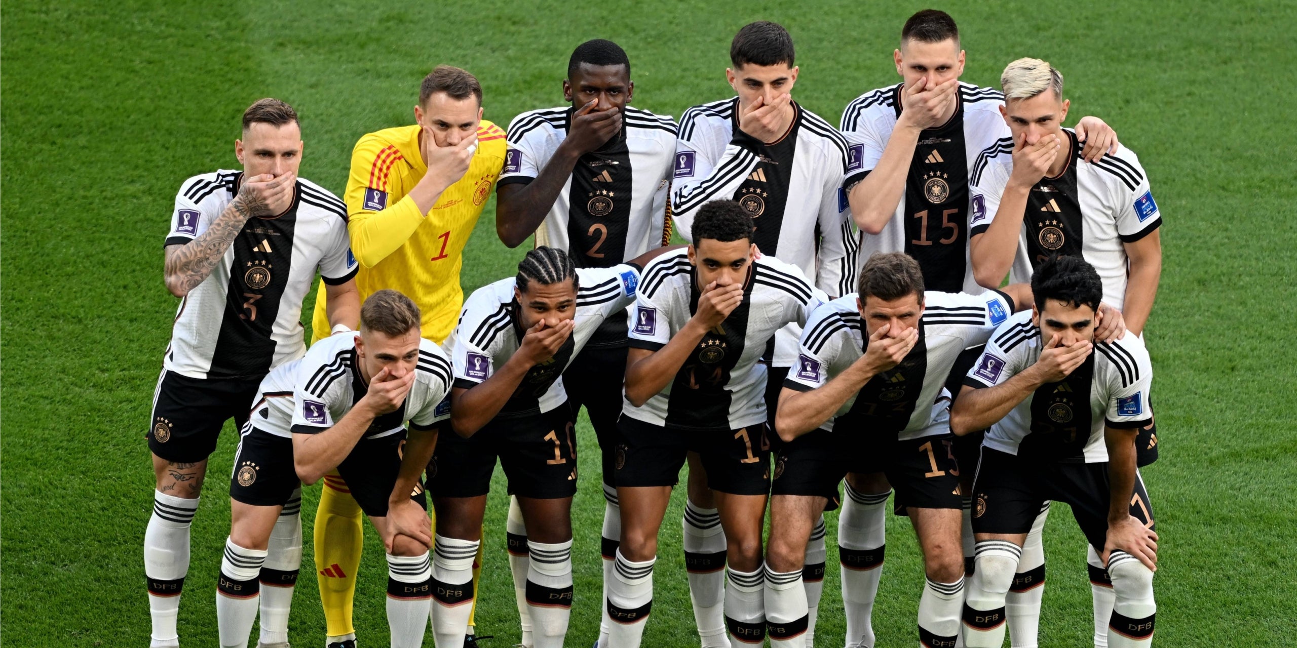 Els jugados alemanys fan una protesta contra la FIFA | Europa Press