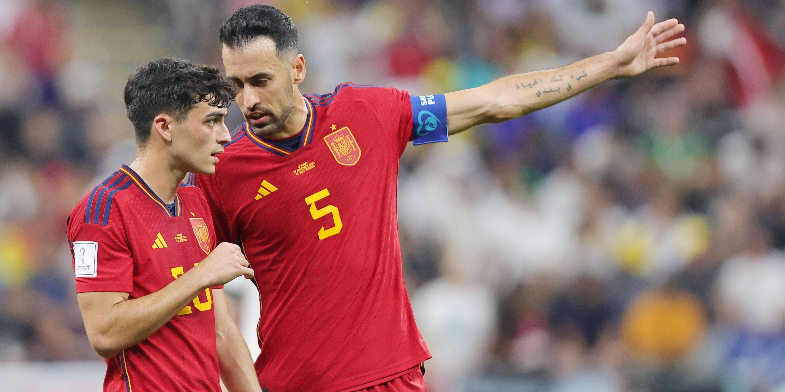 Sergio Busquets i Pedri, amb la selecció espanyola | Europa Press
