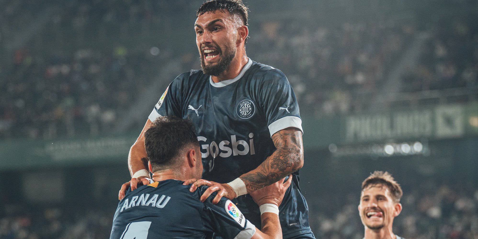 Els jugadors del Girona celebren un gol al camp de l'Elx | Girona FC