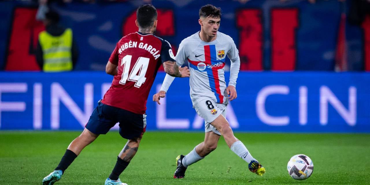 Pedri, autor del primer gol contra l'Osasuna | FC Barcelona