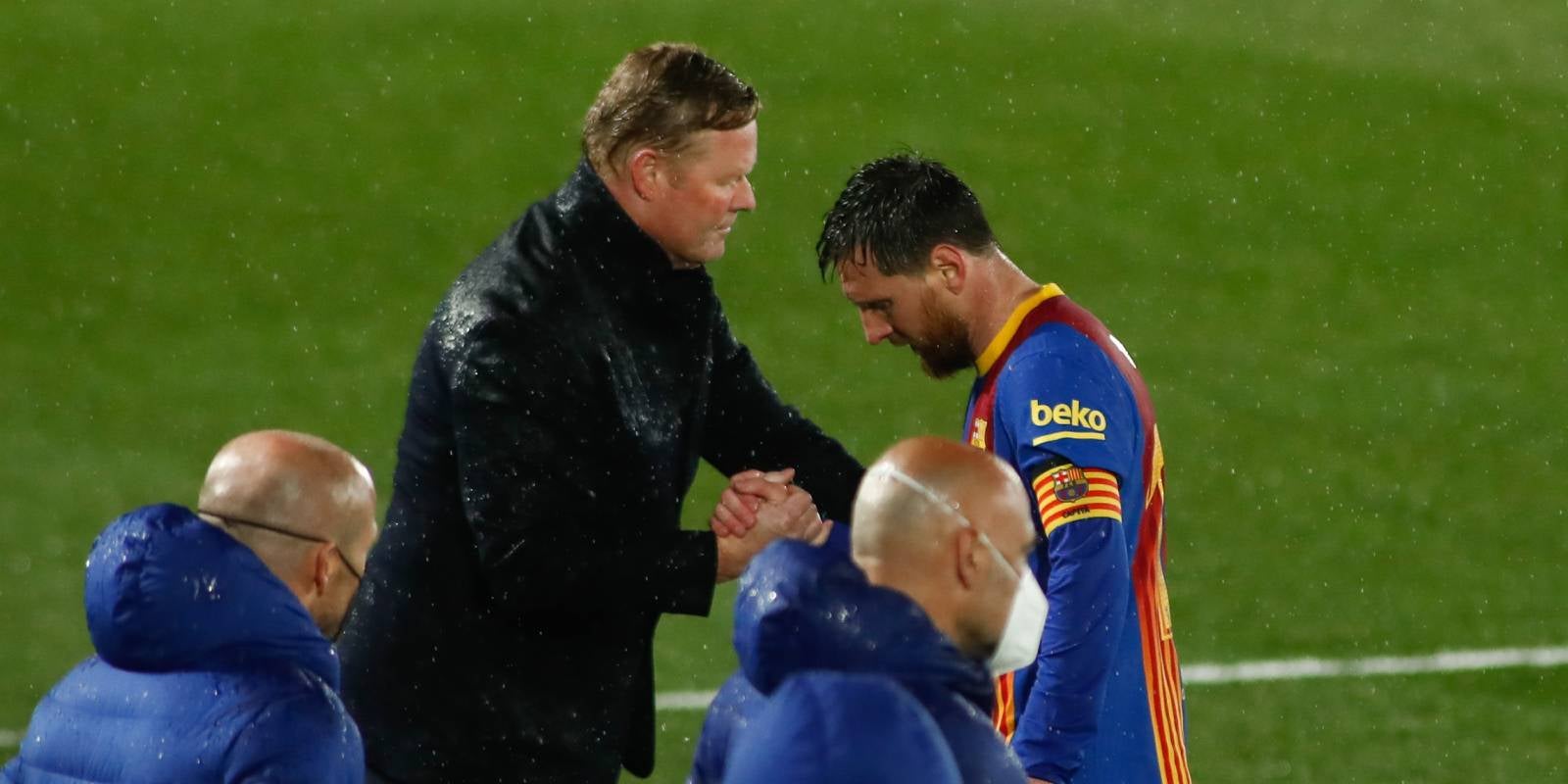 Ronald Koeman i Leo Messi, durant la temporada 2020/2021 | Europa Press