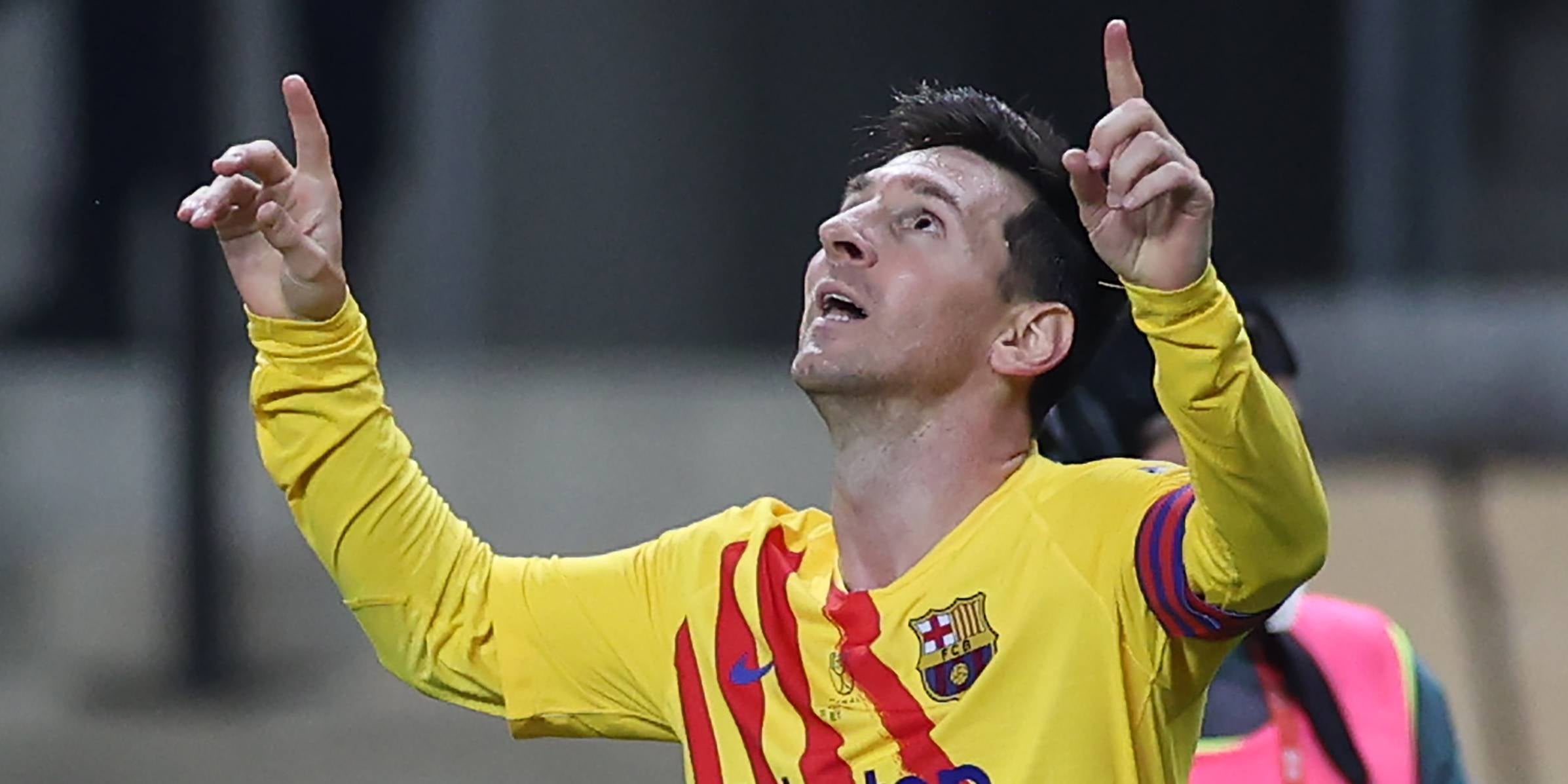 Leo Messi, amb l'equipació de la senyera a la seva última temporada al Barça | Europa Press