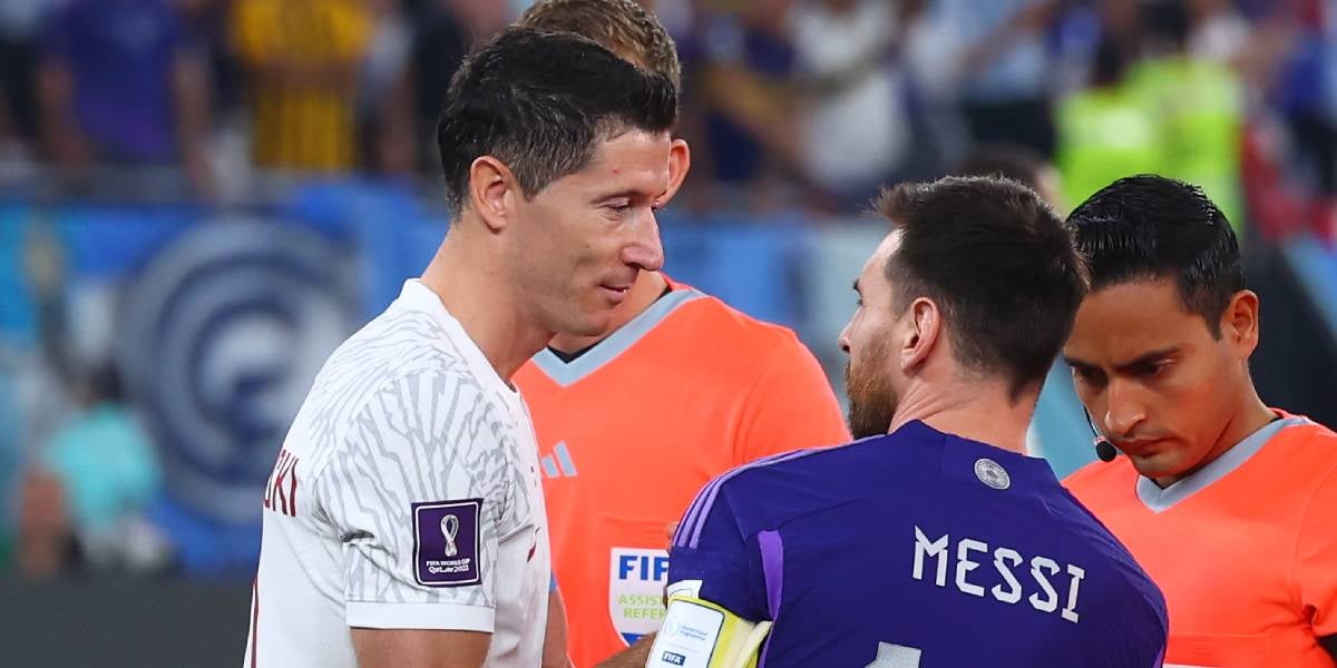 Leo Messi i Robert Lewandowski durant el Mundial de Qatar | Europa Press