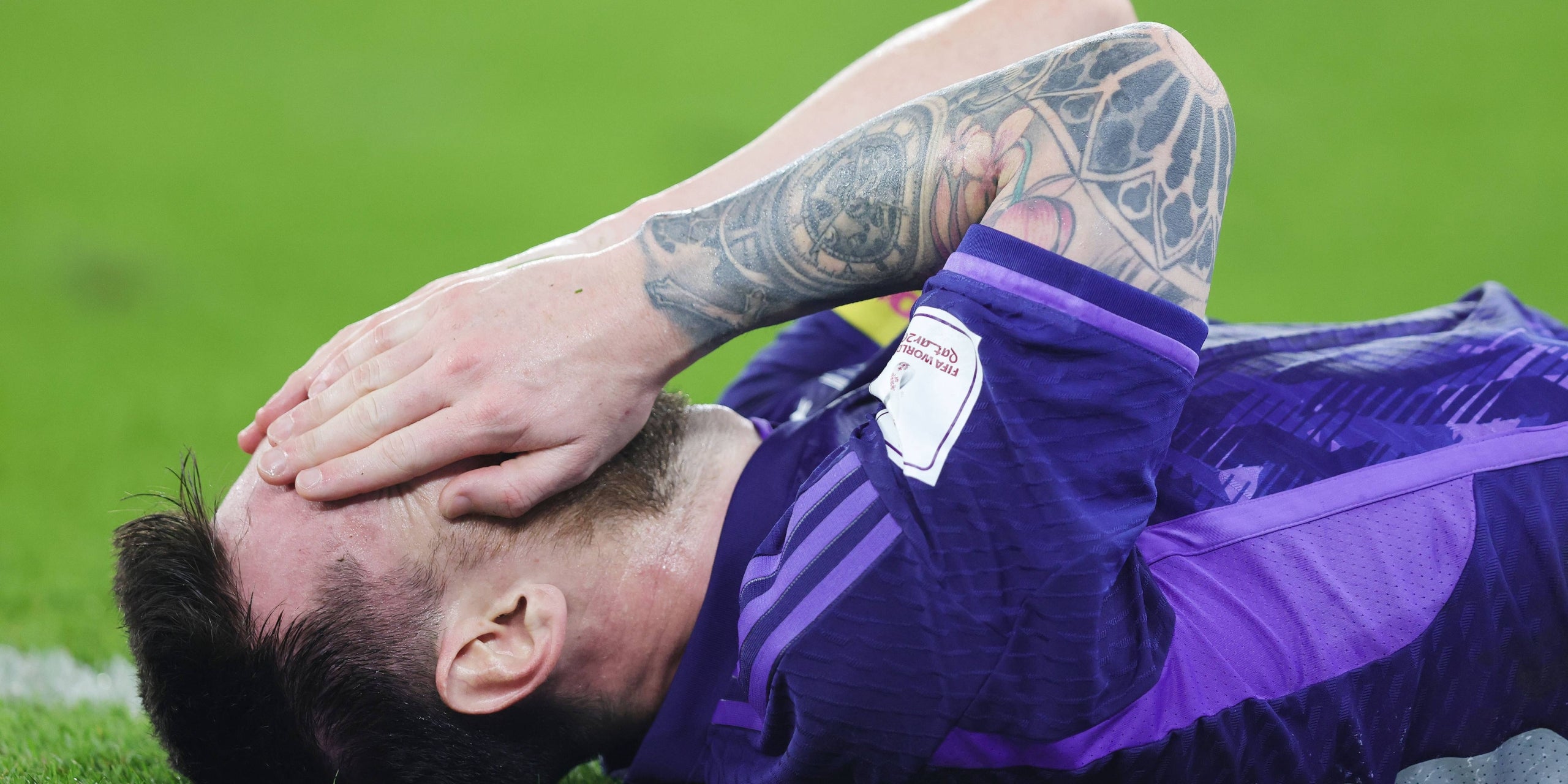 Leo Messi es lamenta durant el Polònia-Argentina | Europa Press