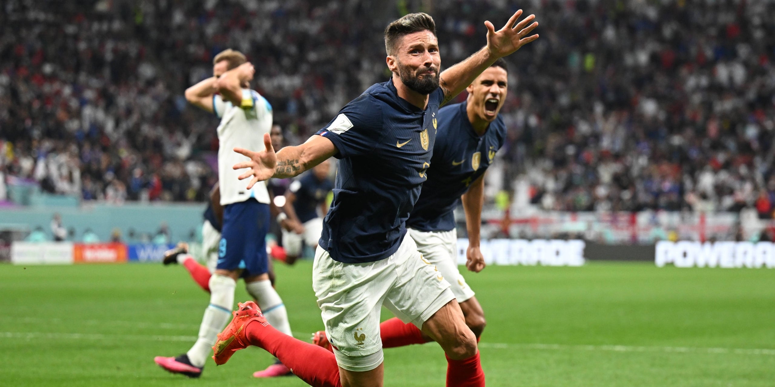 Olivier Giroud, celebrant el gol de la victòria francesa | Europa Press