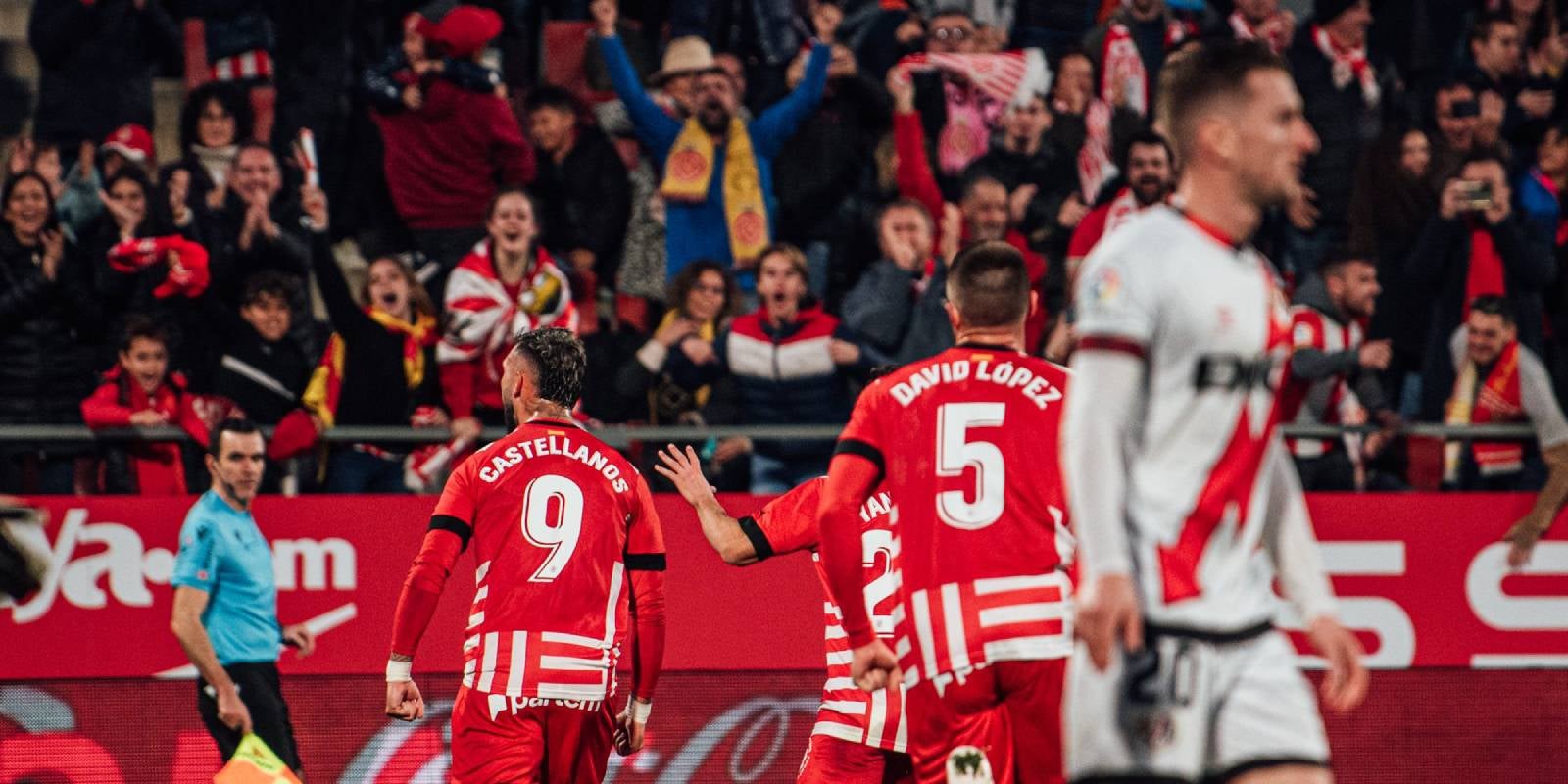 Taty Castellanos, celebrant el primer gol del Girona contra el Rayo | Girona FC