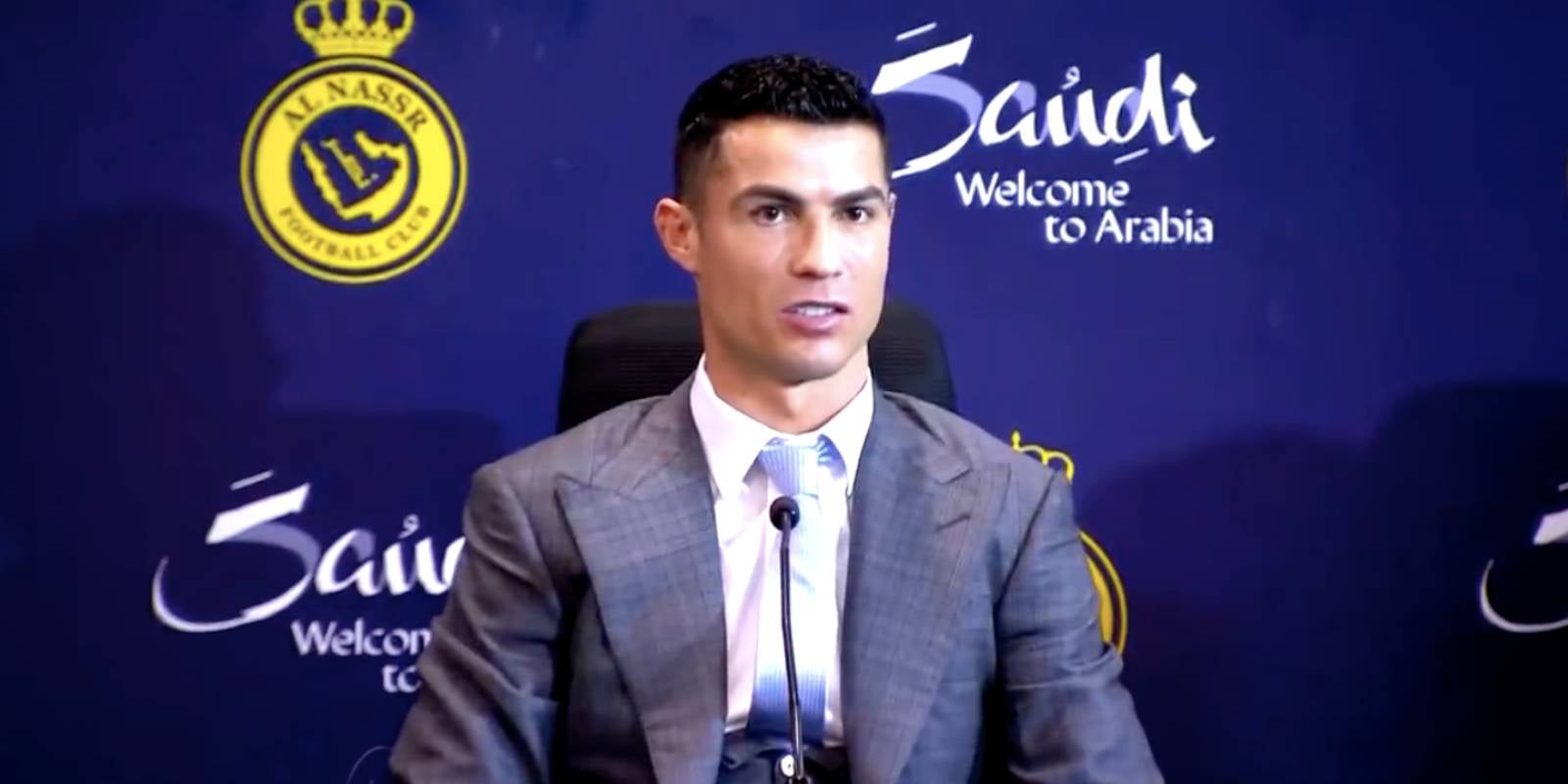 Cristiano Ronaldo, durant la seva primera roda de premsa com a jugador de l'Al-Nassr | Al-Nassr