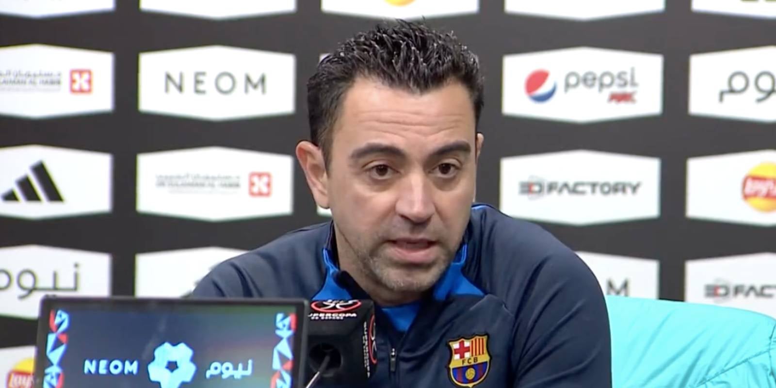 Xavi Hernández, entrenador del Barça, en la prèvia de la Supercopa | FC Barcelona