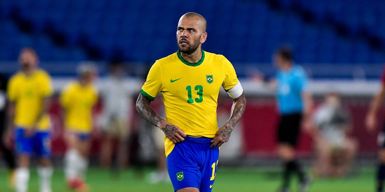 Dani Alves, durant un partit amb la selecció olímpica del Brasil | Europa Press