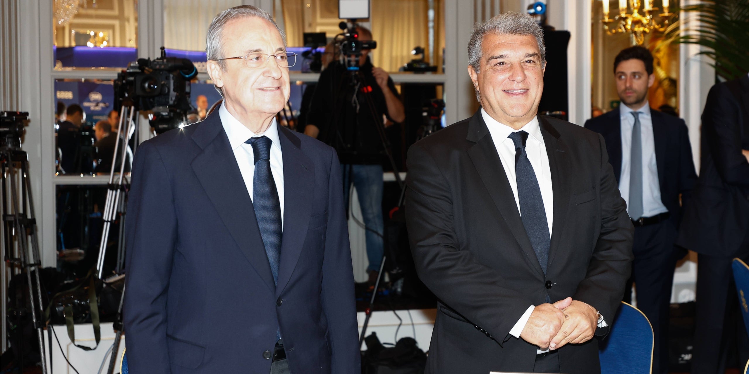 Florentino Pérez i Joan Laporta, en una imatge d'arxiu | Europa Press