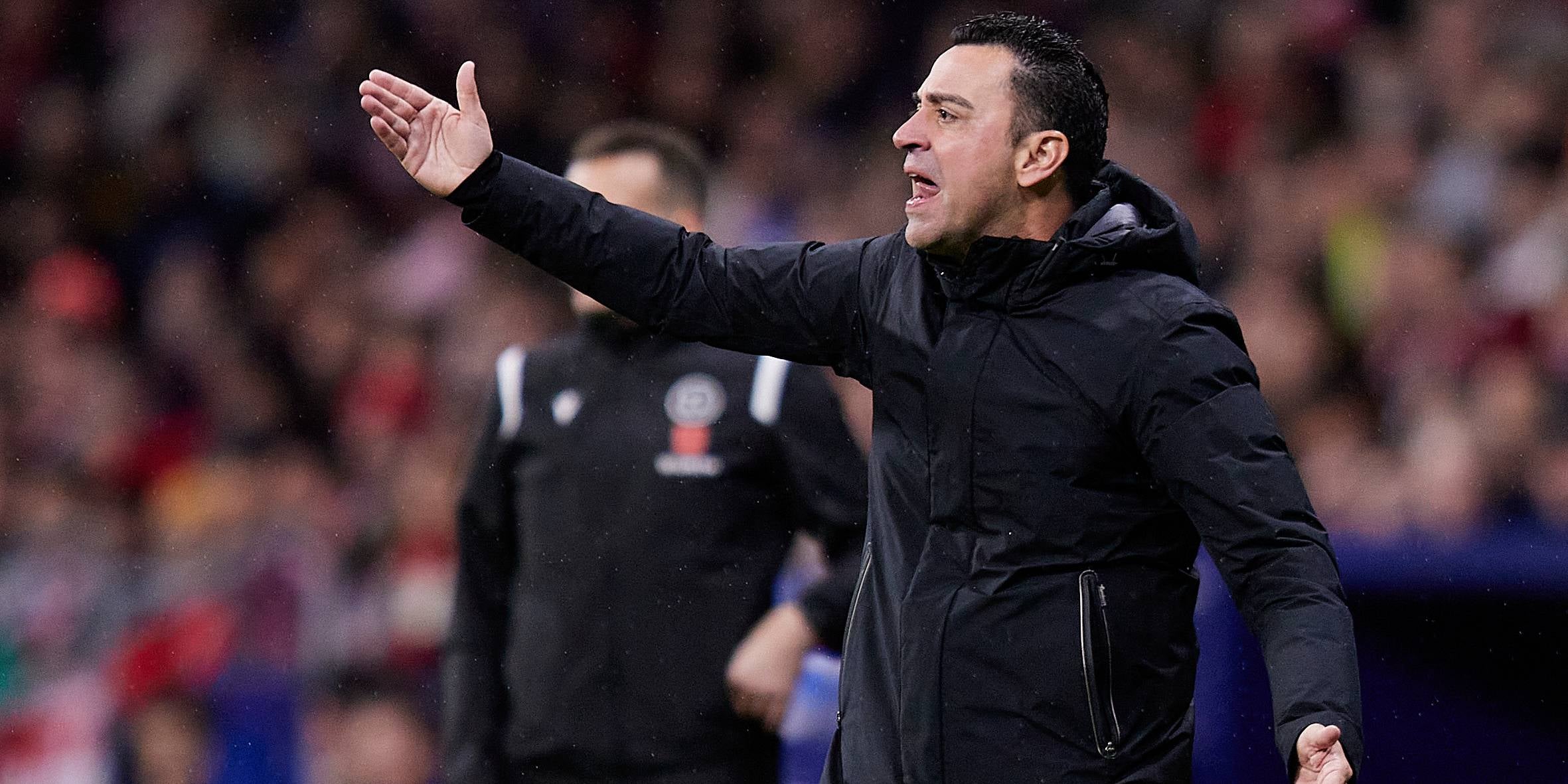 Xavi Hernández, durant el partit contra l'Atlètic | Europa Press