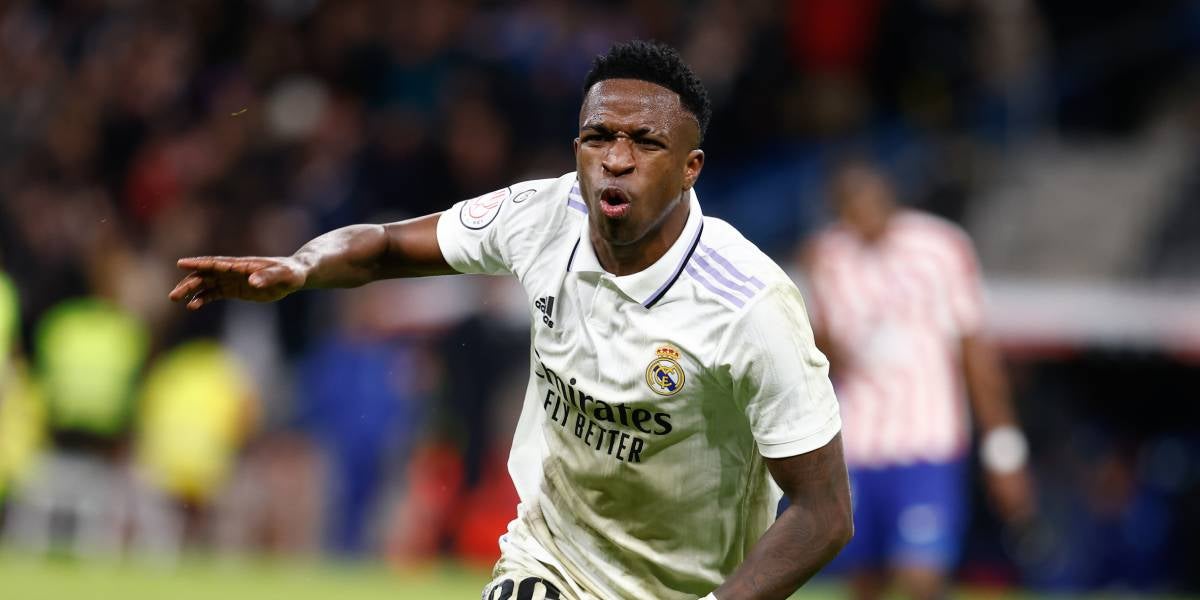 Vinicius Jr., després de marcar el tercer gol del Madrid | Europa Press