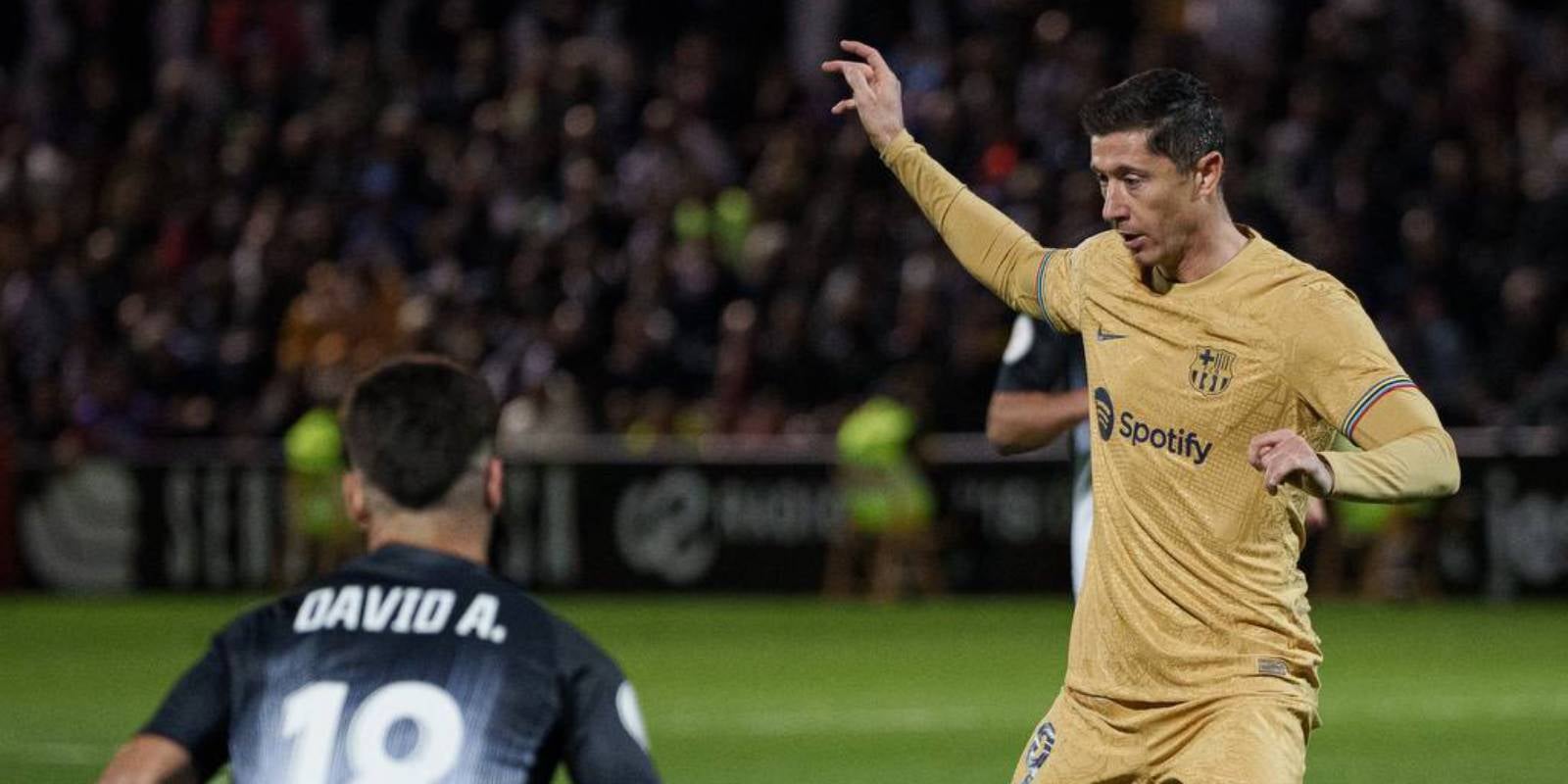 Robert Lewandowski, durant el Ceuta-Barça dels vuitens de Copa | FC Barcelona