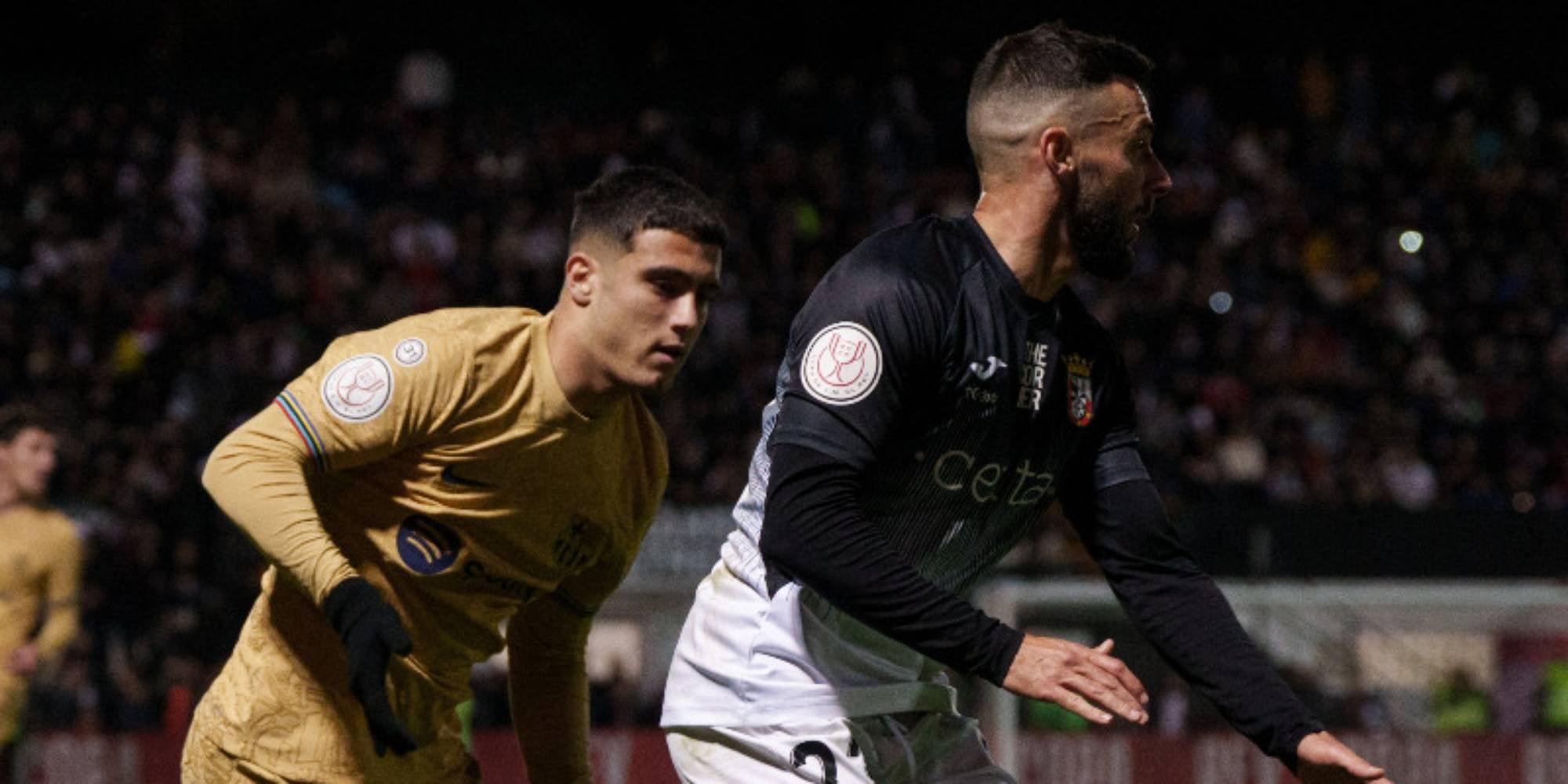 Ángel Alarcón, durant el partit de copa a Ceuta | @fcbarcelona