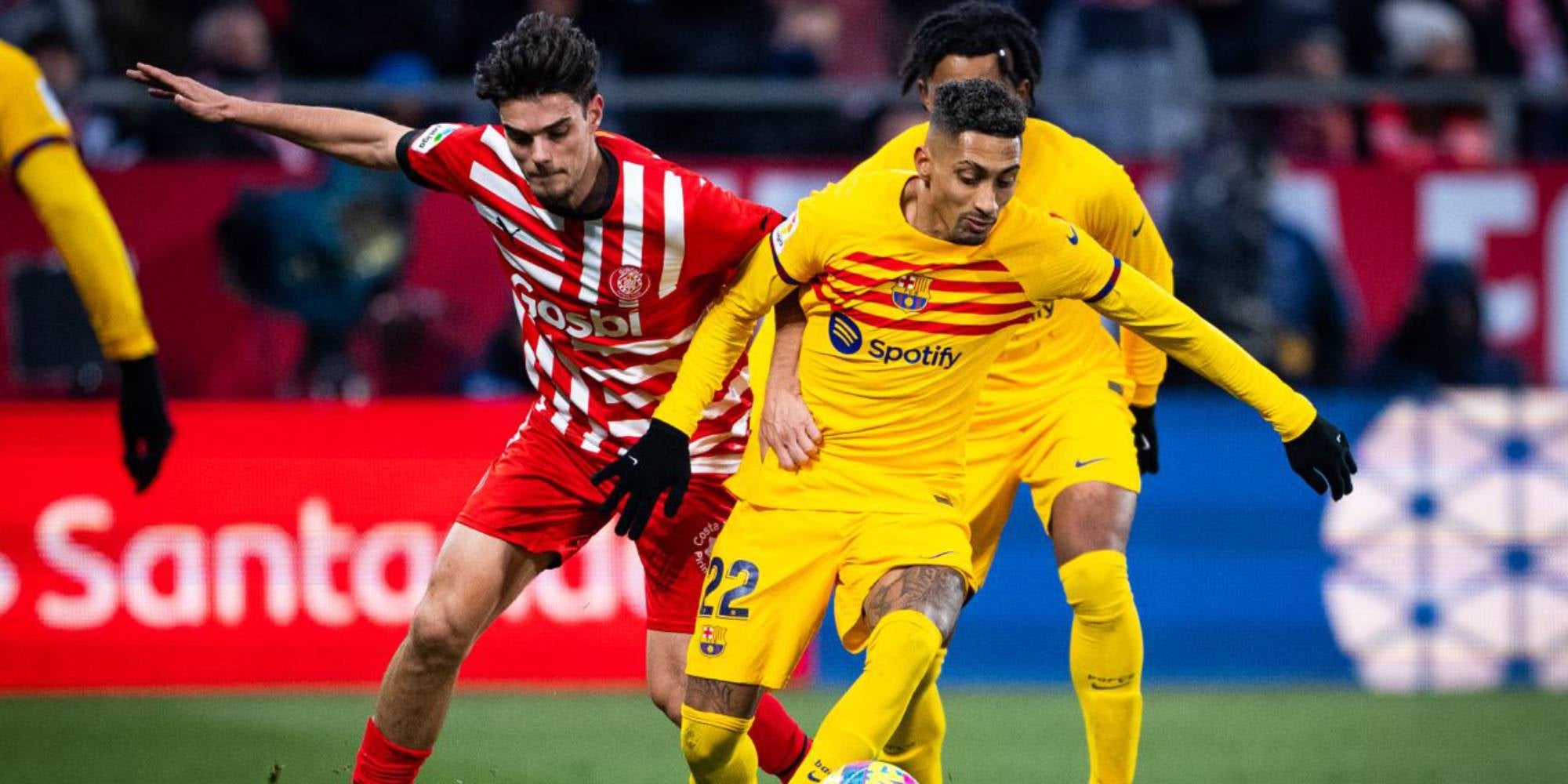 Raphinha, durant el partit contra el Girona | @fcbarcelona_cat
