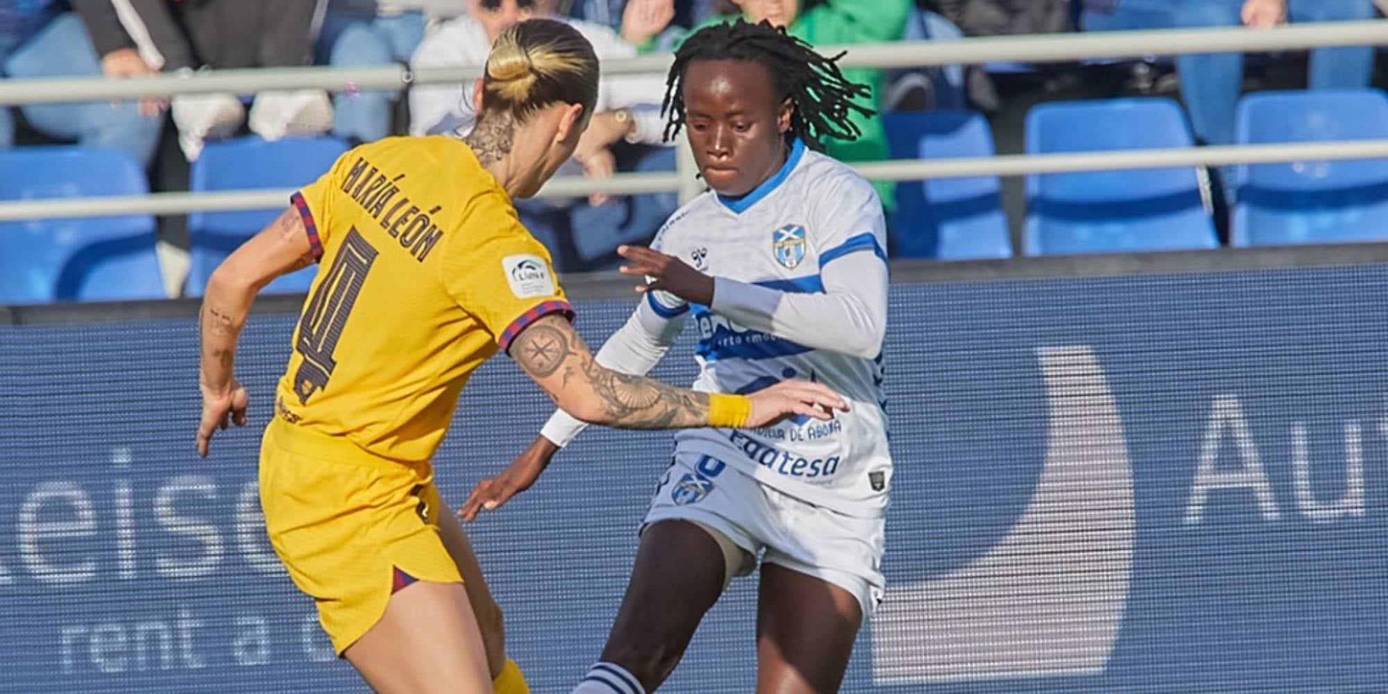 Mapi León y Koko, durante el partido | @UDGTenerife