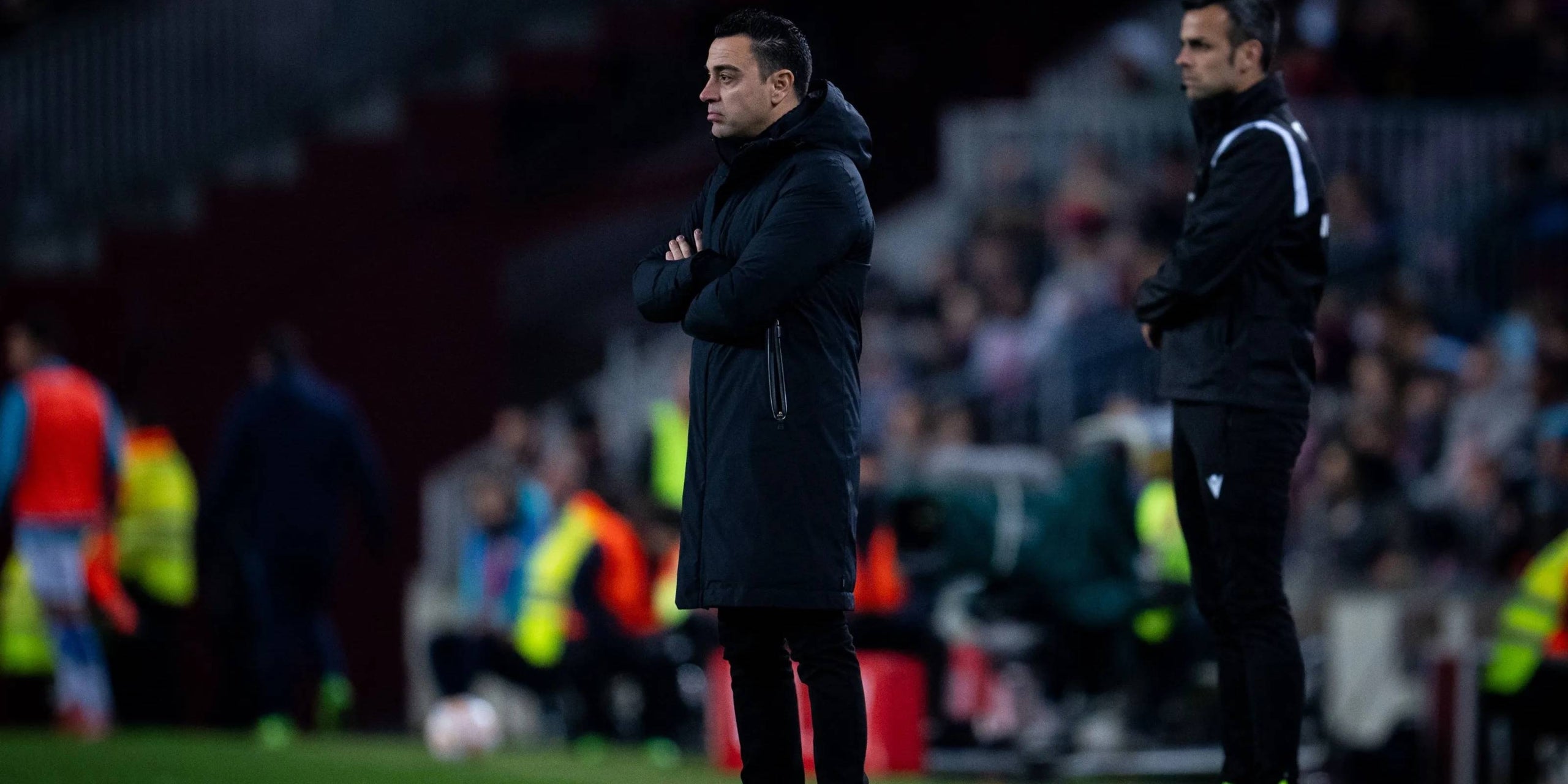 Xavi, entrenador del Barça, durant el partit contra la Reial Societat | FC Barcelona