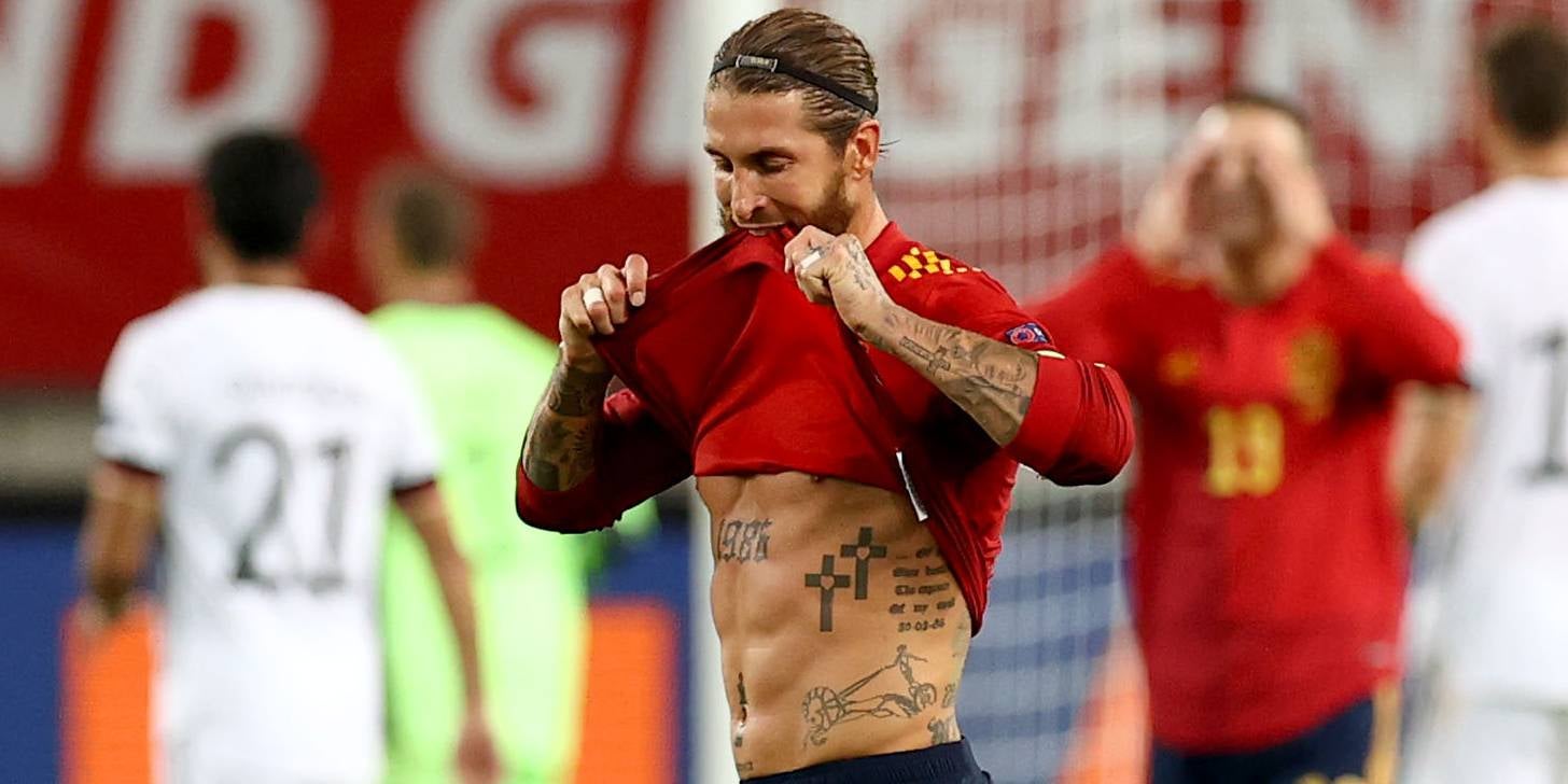 Sergio Ramos, durant un partit de la selecció espanyola | Europa Press
