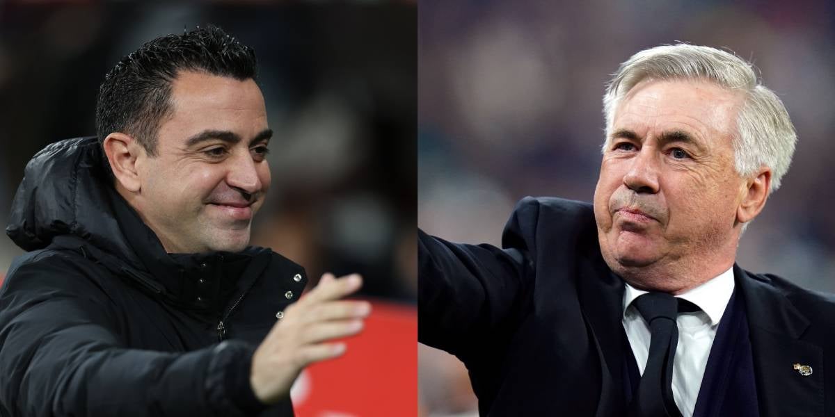 Xavi Hernández, entrenador del FC Barcelona, i Carlo Ancelotti, tècnic del Reial Madrid | Europa Press
