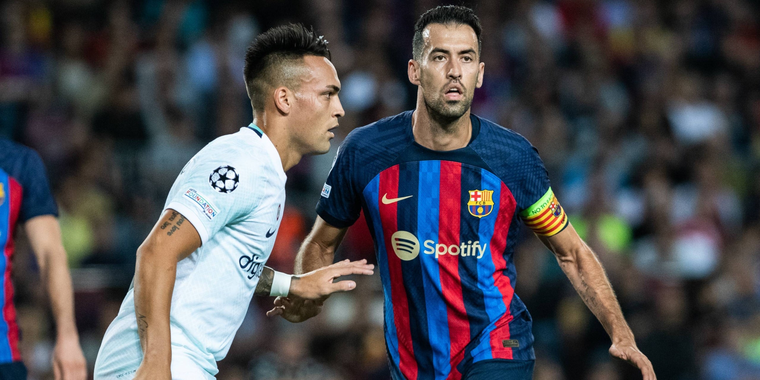 Sergio Busquets, jugant contra l'Inter al Camp Nou | Europa Press