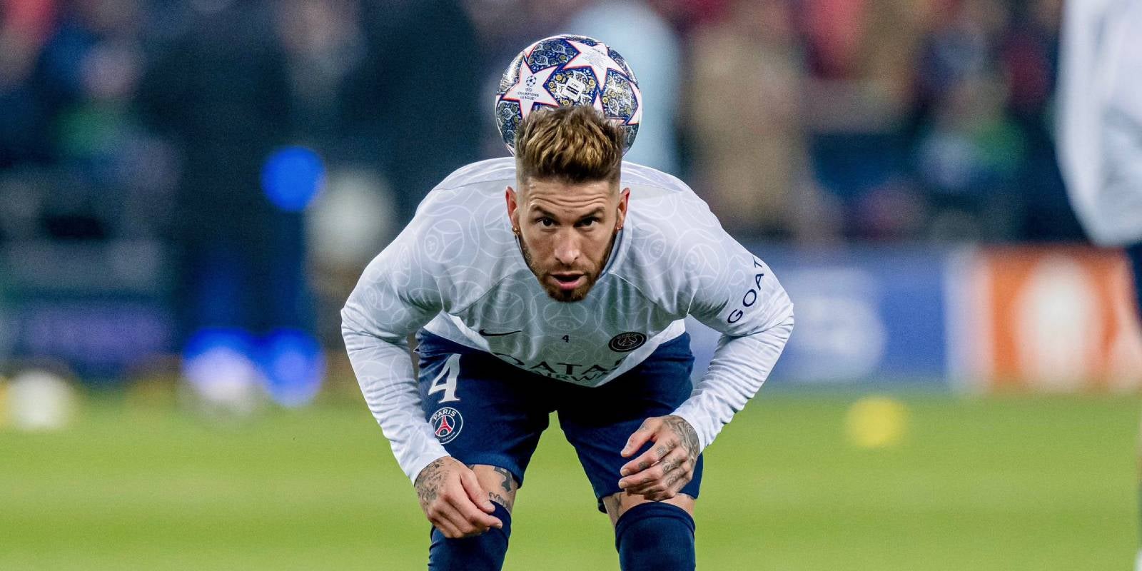 Sergio Ramos, en la prèvia del PSG-Bayern de Munic de l'anada dels vuitens de final de la UEFA Champions League de la temporada 2022/2023 | @SergioRamos