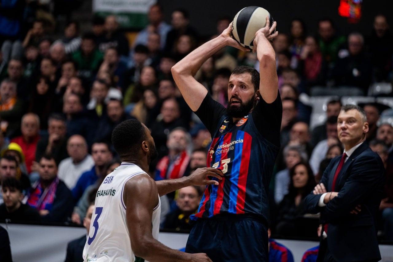 Nikola Mirotic, durant el partit de Copa contra l'Unicaja | FC Barcelona