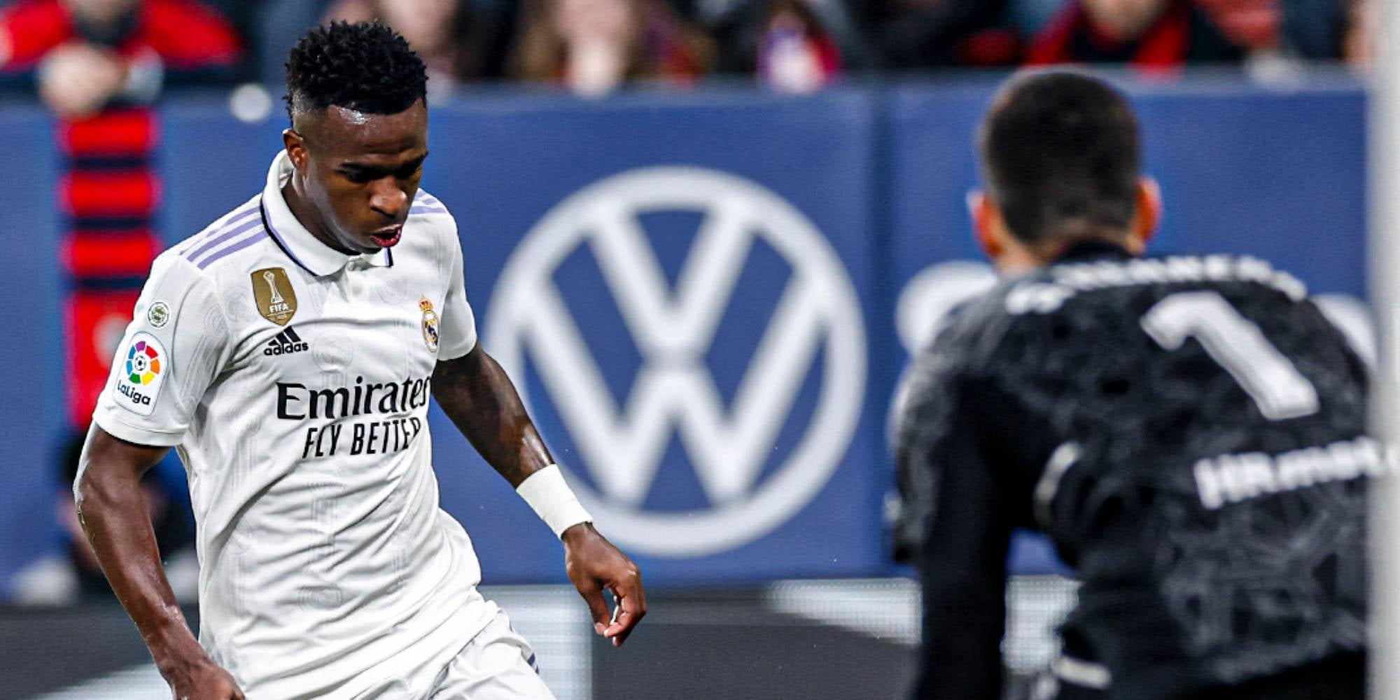 Vinícius Jr, durant el matx al Sadar | @realmadrid