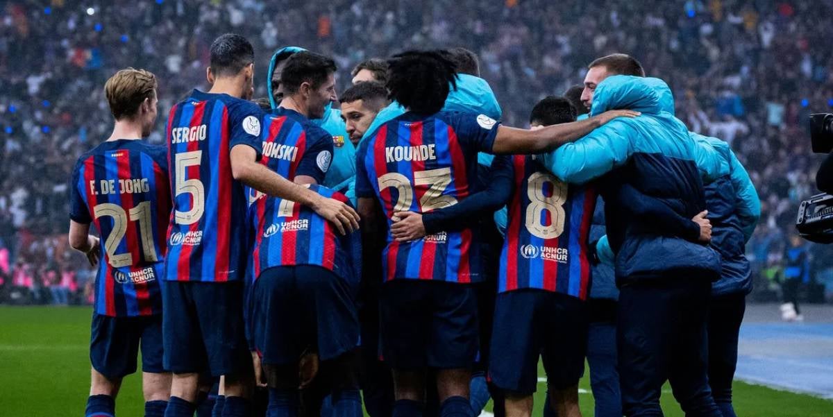 Jugadors del Barça celebrant un gol | FC Barcelona