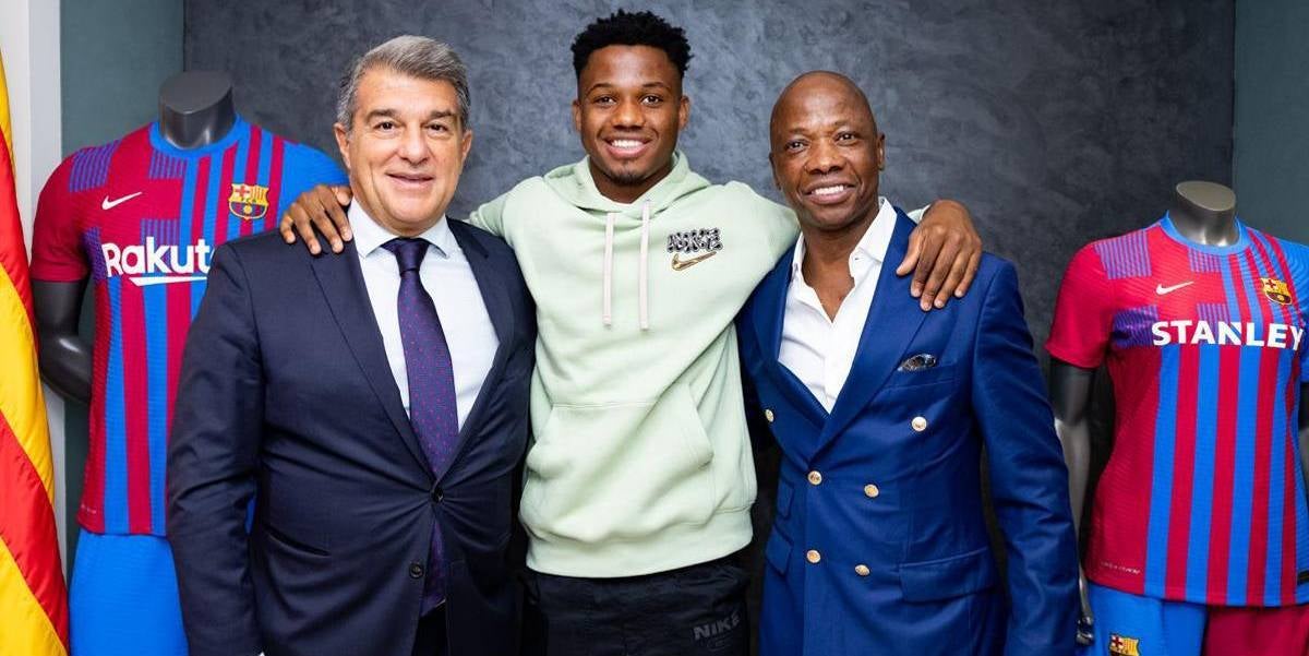 Joan Laporta, Ansu Fati i Bori Fati | FC Barcelona