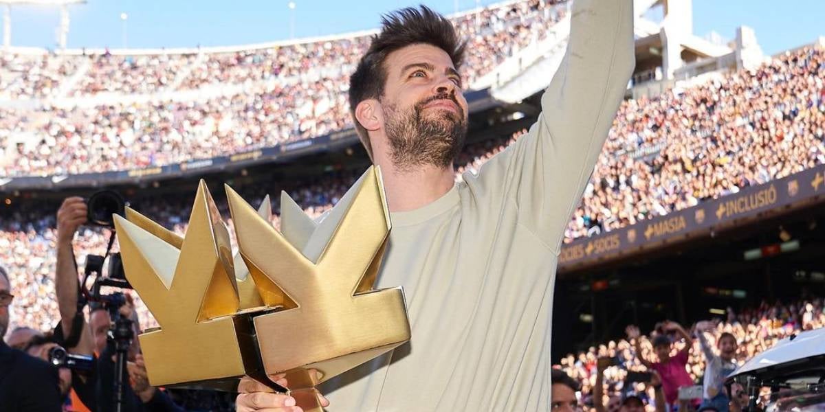 Gerard Piqué, amb el trofeu de la Kings League | Kings League