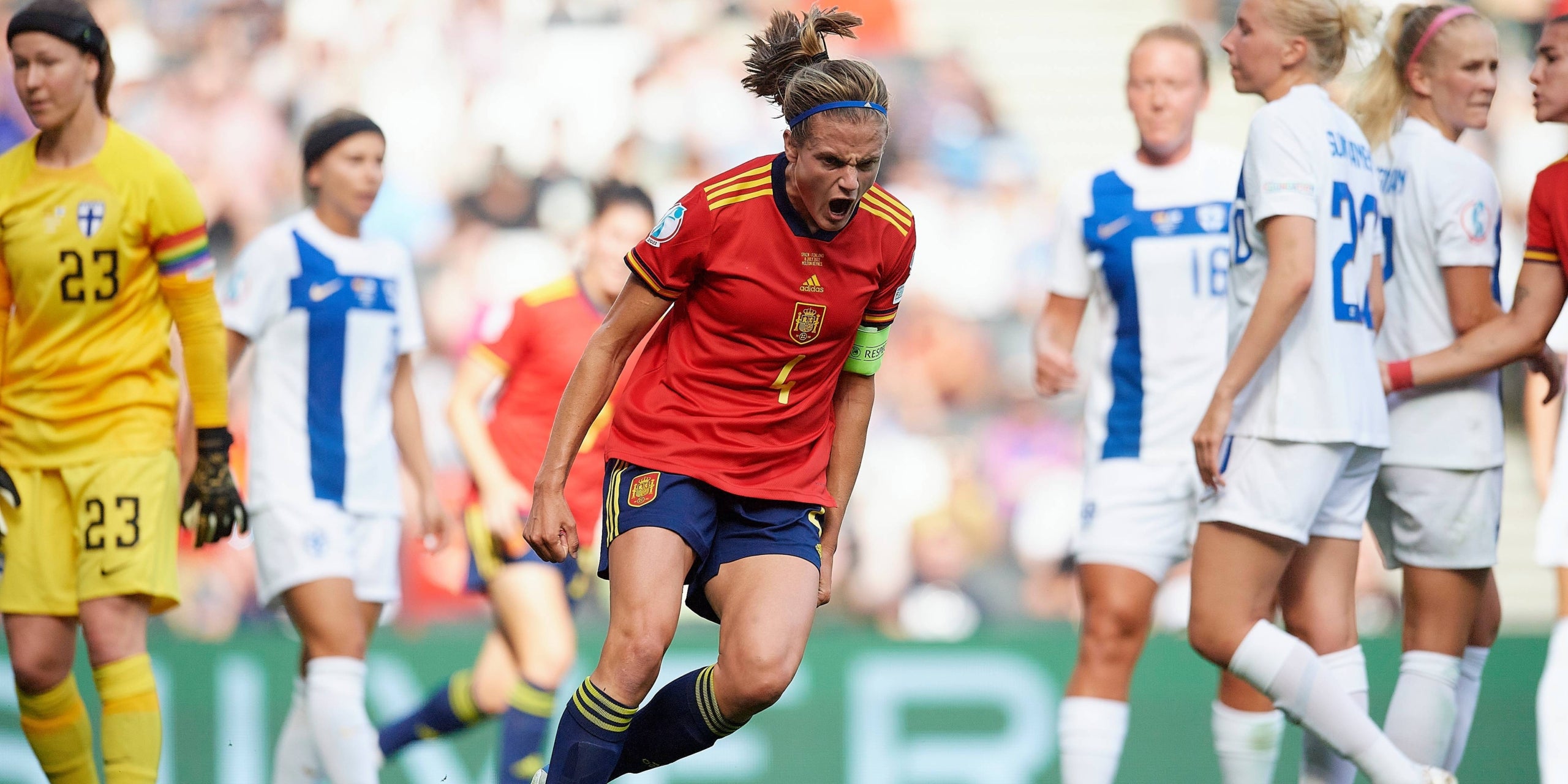 Irene Paredes celebra un gol amb la selecció espanyola | Europa Press