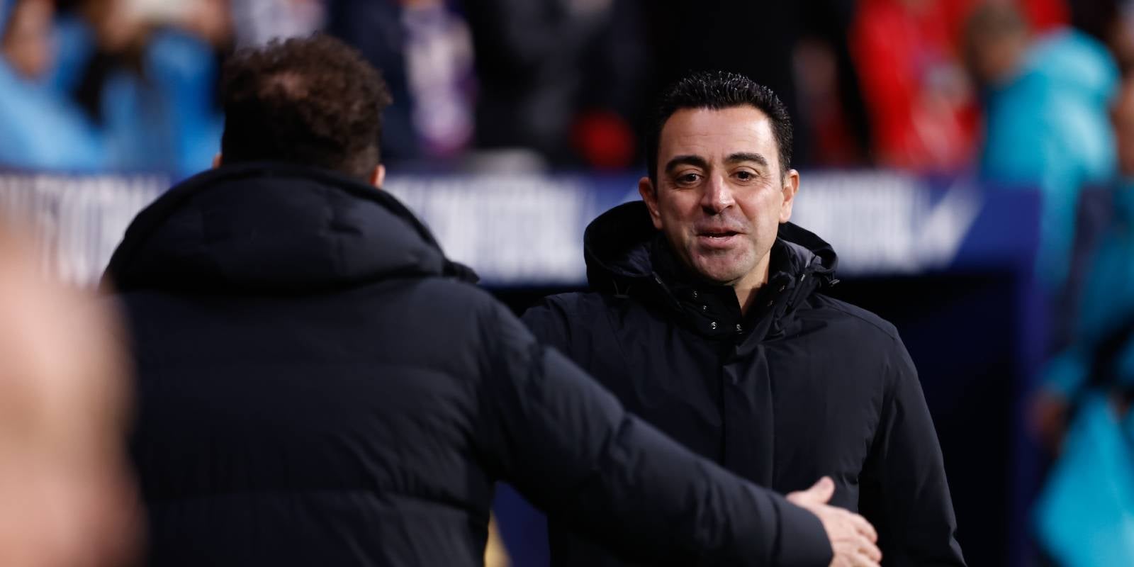 El Cholo Simeone i Xavi Hernández, al Metropolitano | Europa Press