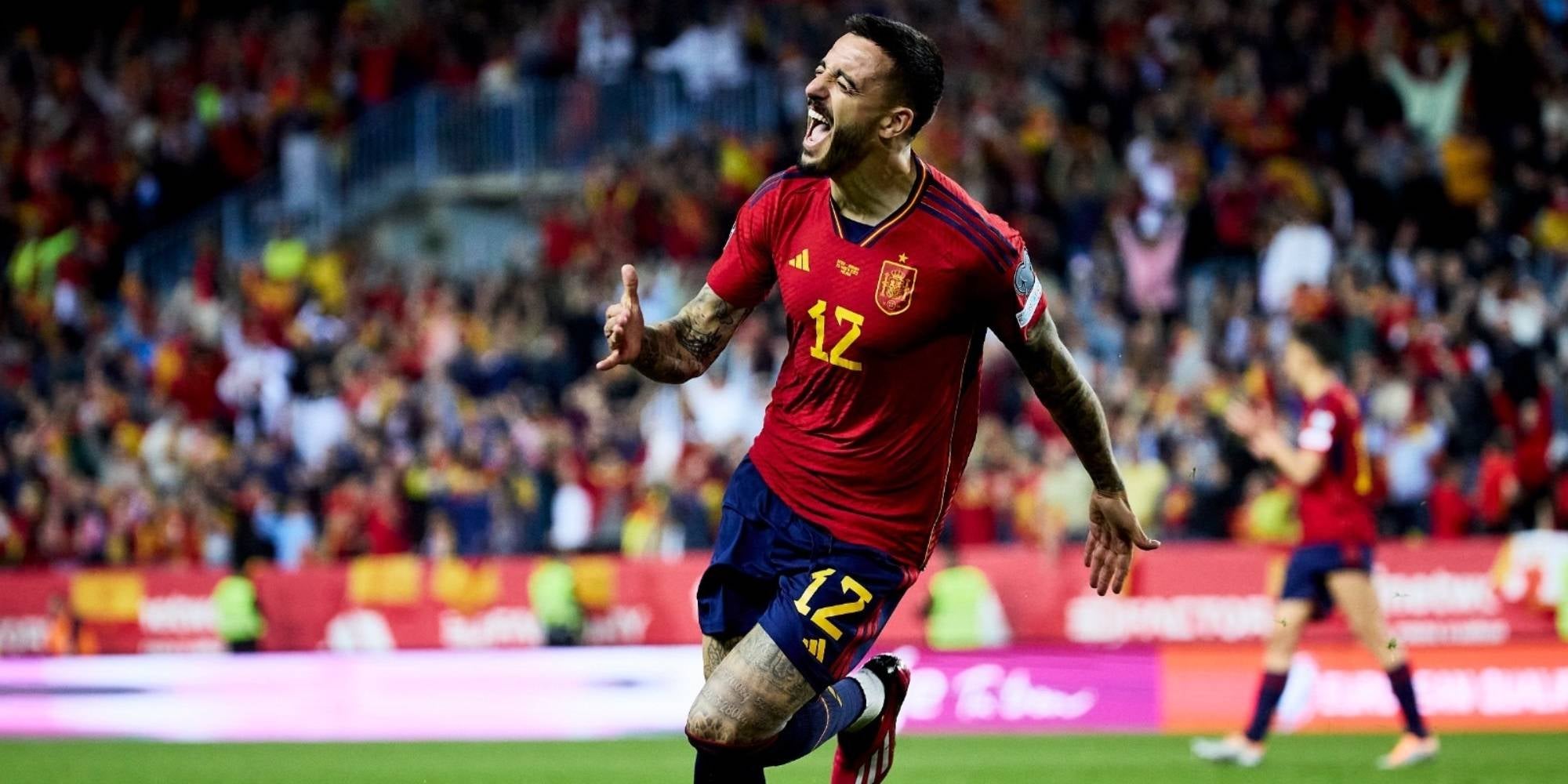 Joselu, celebrant un dels gols de la nit | Europa Press