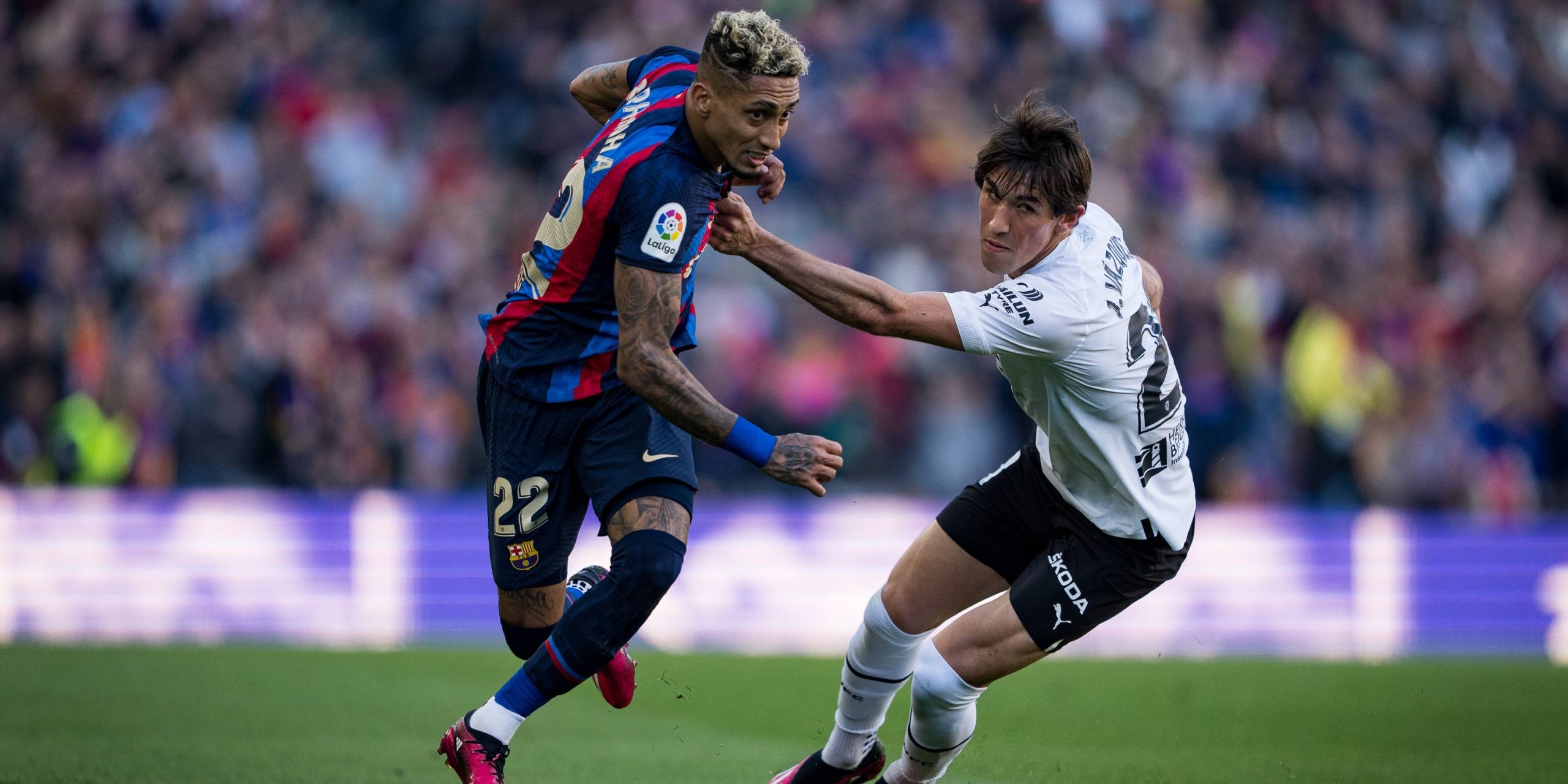 Raphinha, durant el partit contra el València | FC Barcelona