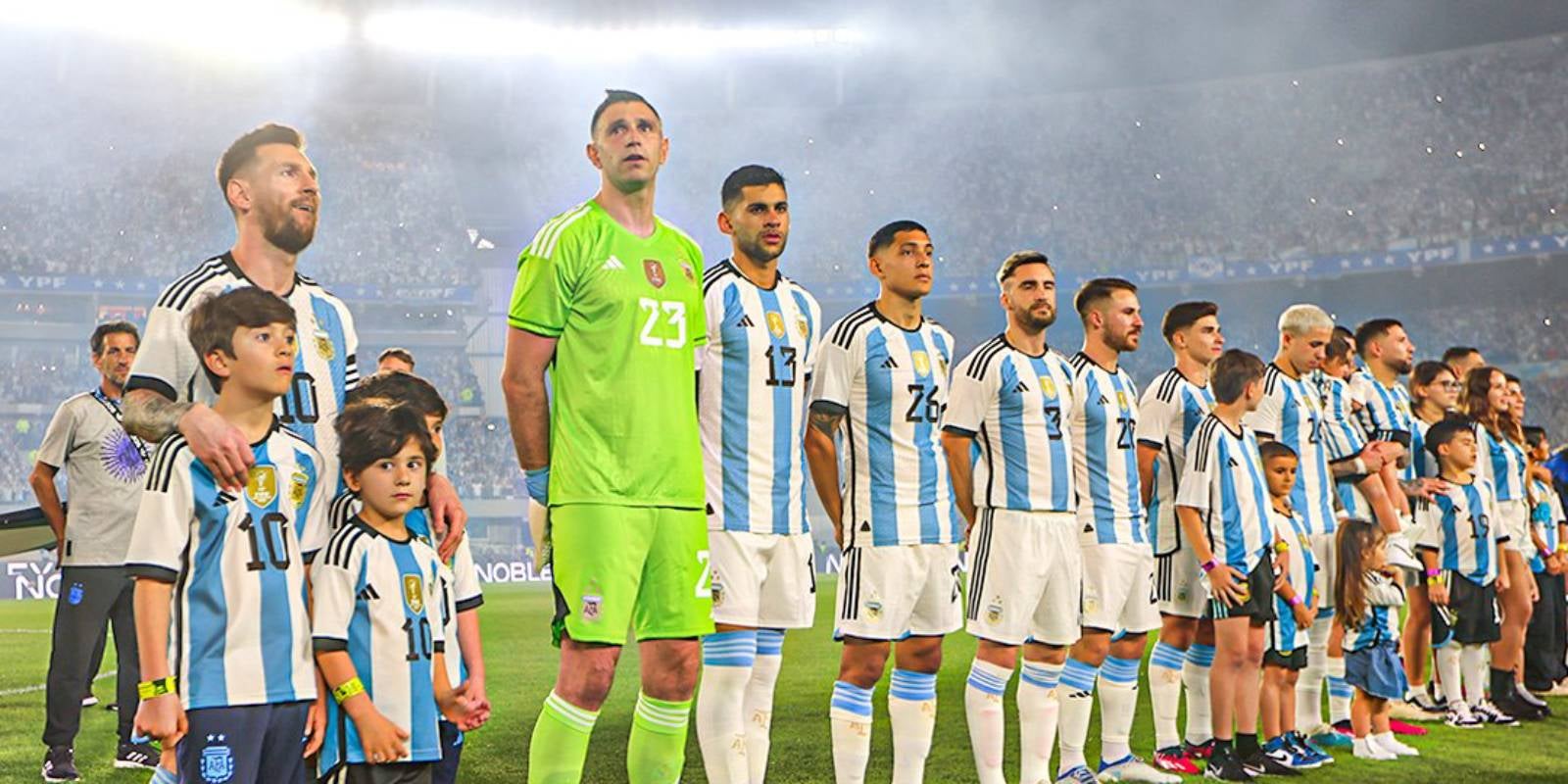 Els jugadors de l'Argentina, al Monumental de Buenos Aires | @Argentina