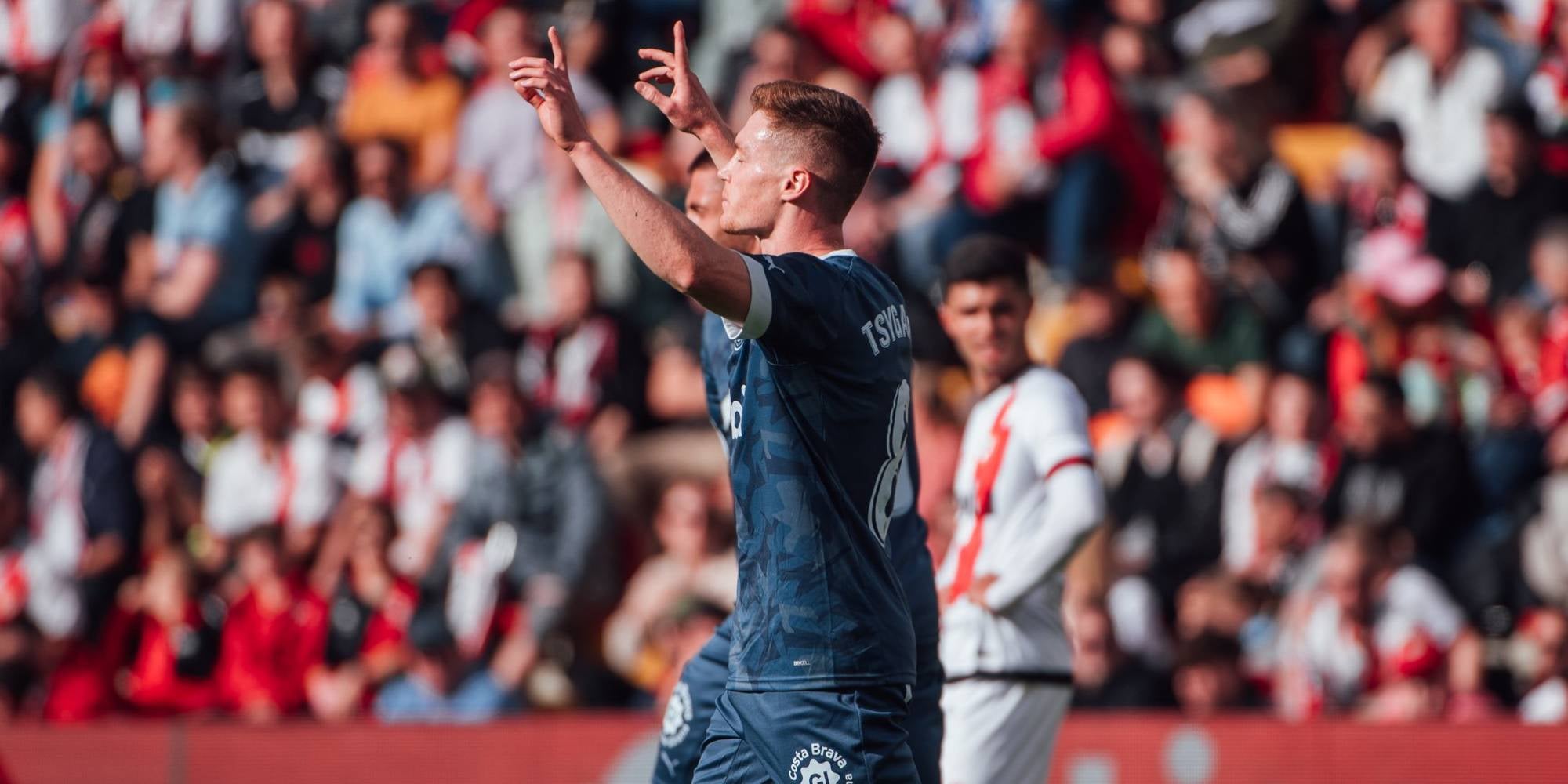 Viktor Tsygankov, jugador del Girona, celebrant un gol | @gironafc