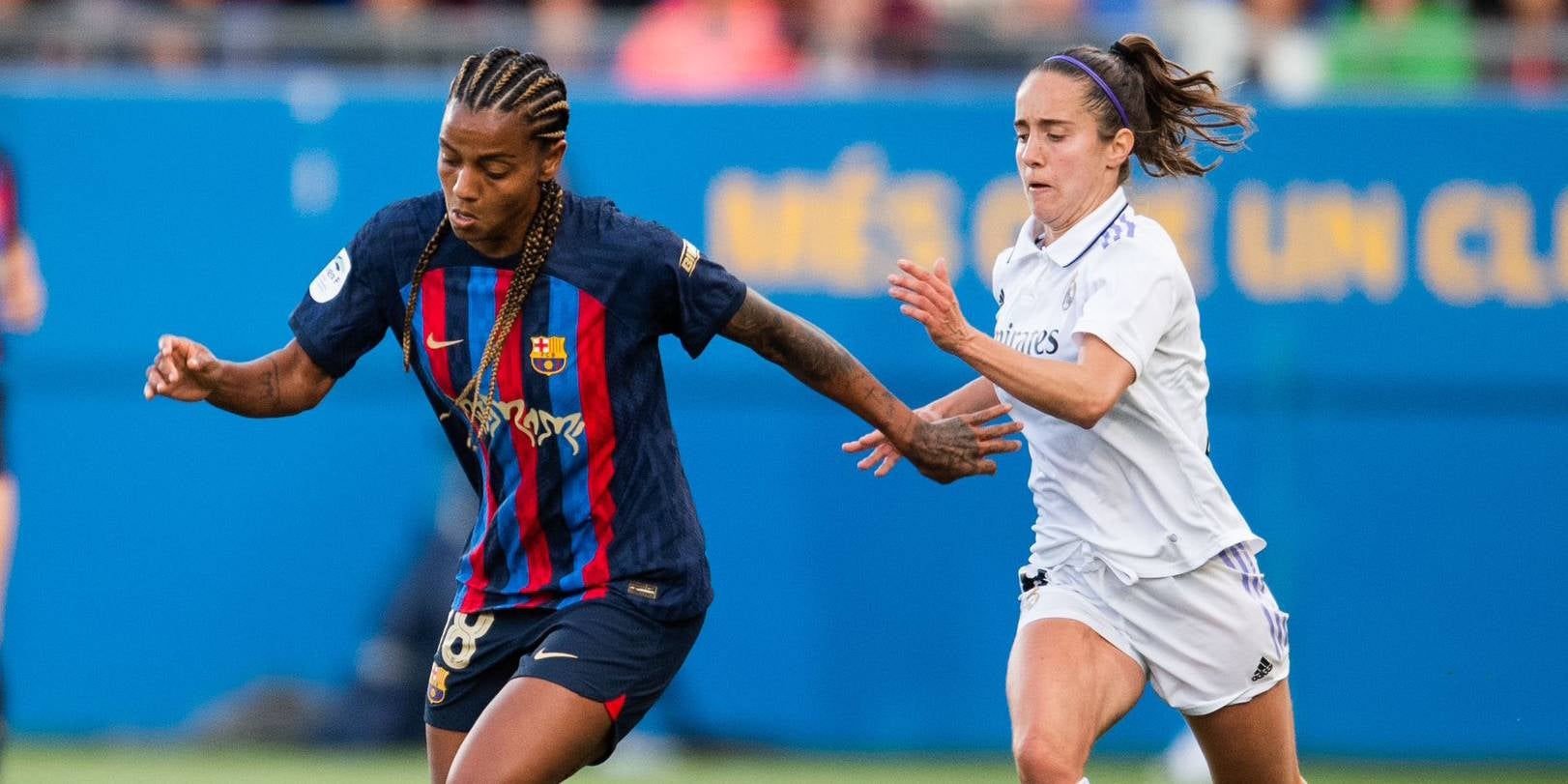 Geyse Ferreira, davantera del FC Barcelona, durant el clàssic de Lliga | @FCBfemeni