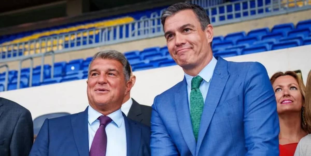 Joan Laporta i Pedro Sánchez, en una imatge d'arxiu | FC Barcelona