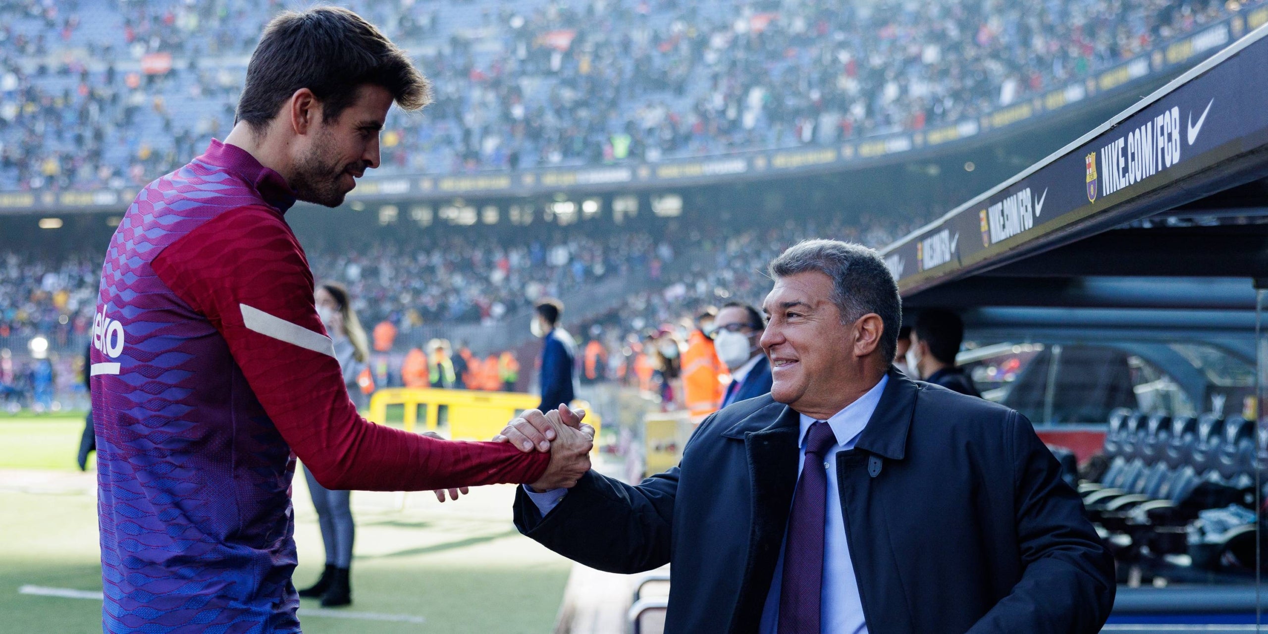 Gerard Piqué i Joan Laporta, en una imatge d'arxiu | FC Barcelona