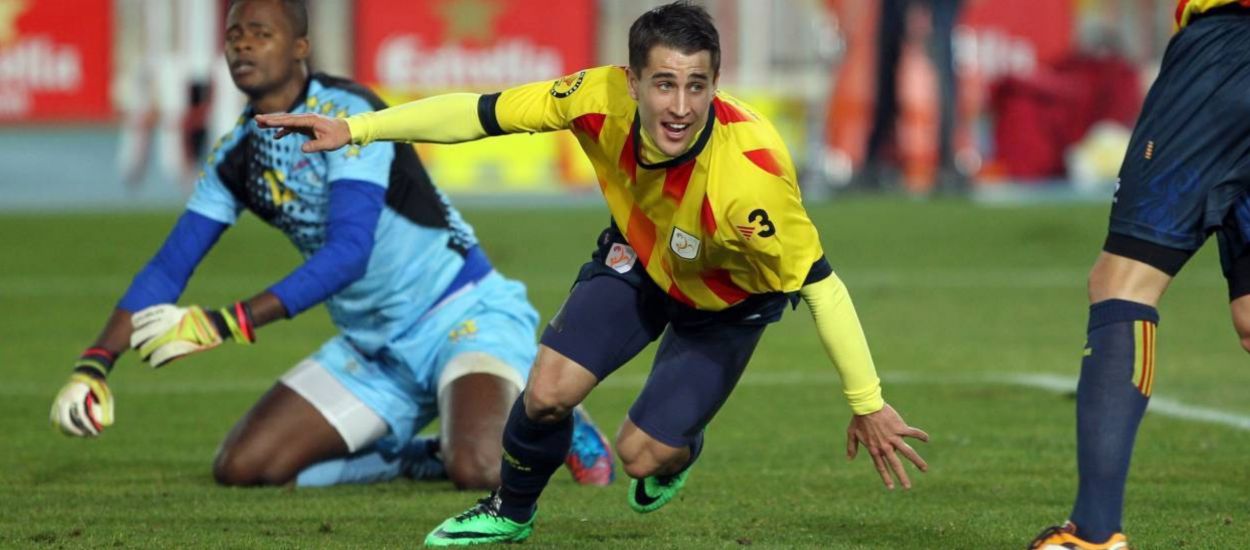 Bojan Krkic celebra un gol con la selección catalana | FCF 
