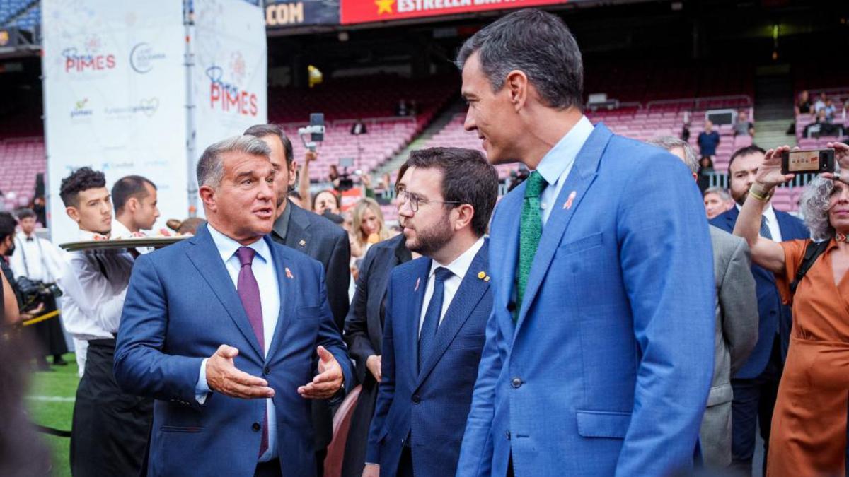 Pedro Sánchez i Joan Laporta, al Camp Nou | FC Barcelona