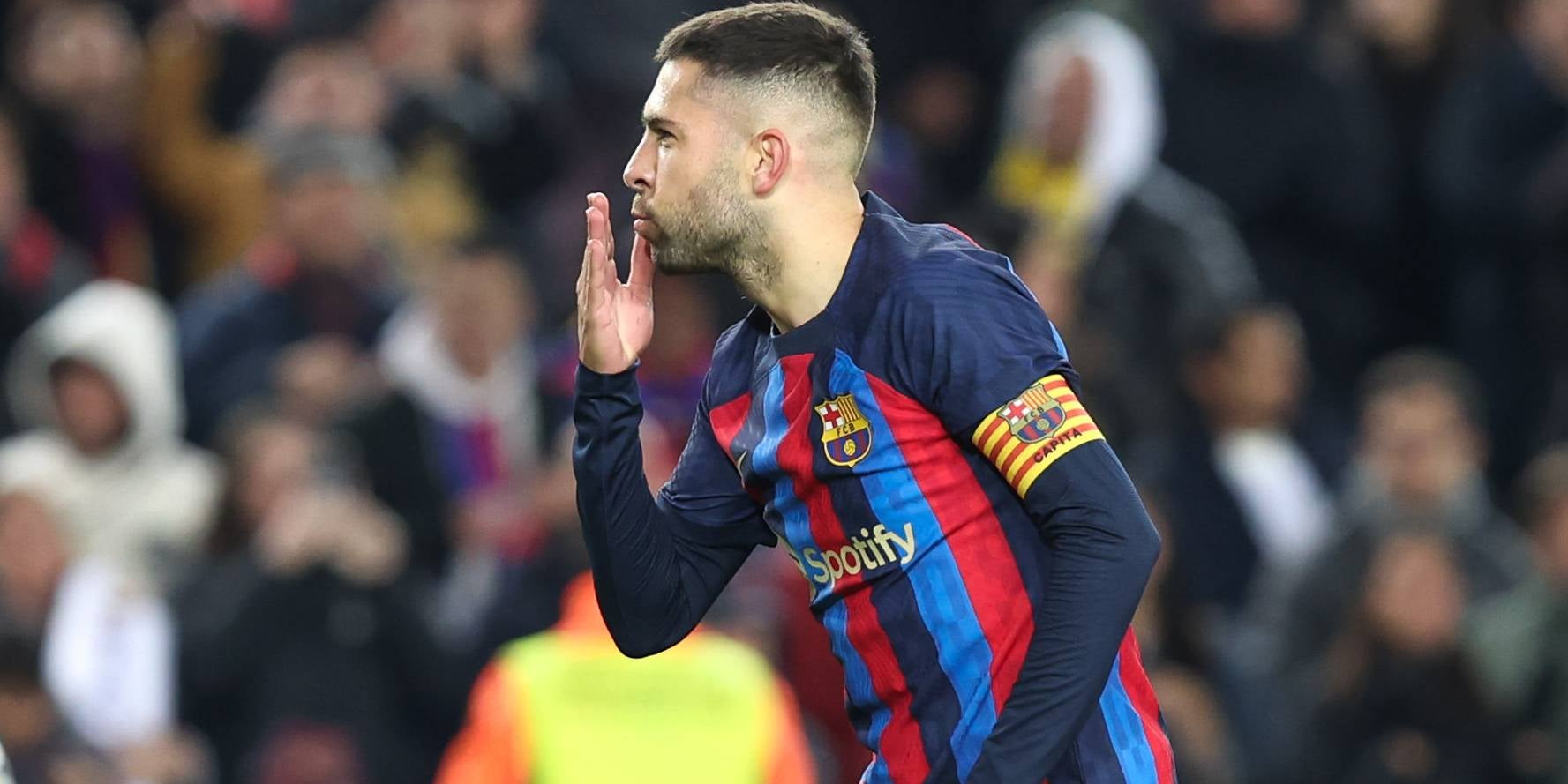 Jordi Alba celebra un gol amb la samarreta del Barça | Europa Press