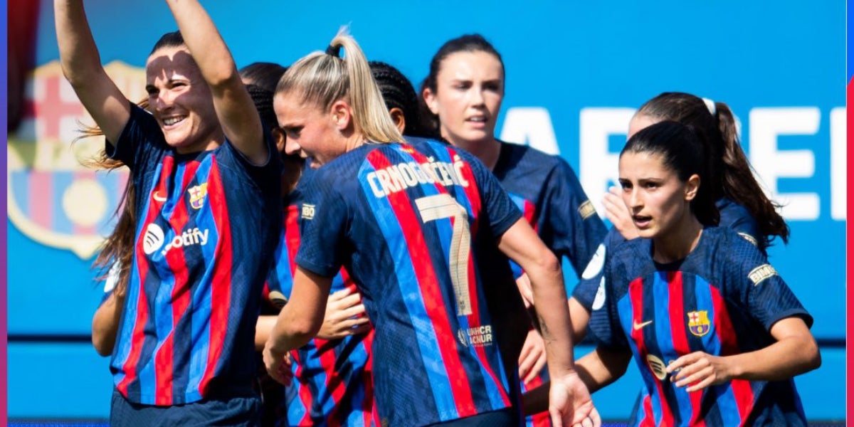 Les jugadores del Barça femení celebrant un gol | FC Barcelona