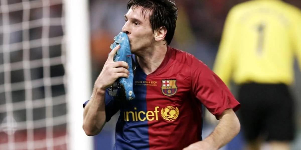 Leo Messi, celebrant el gol de la final de la Champions del 2009 | FC Barcelona