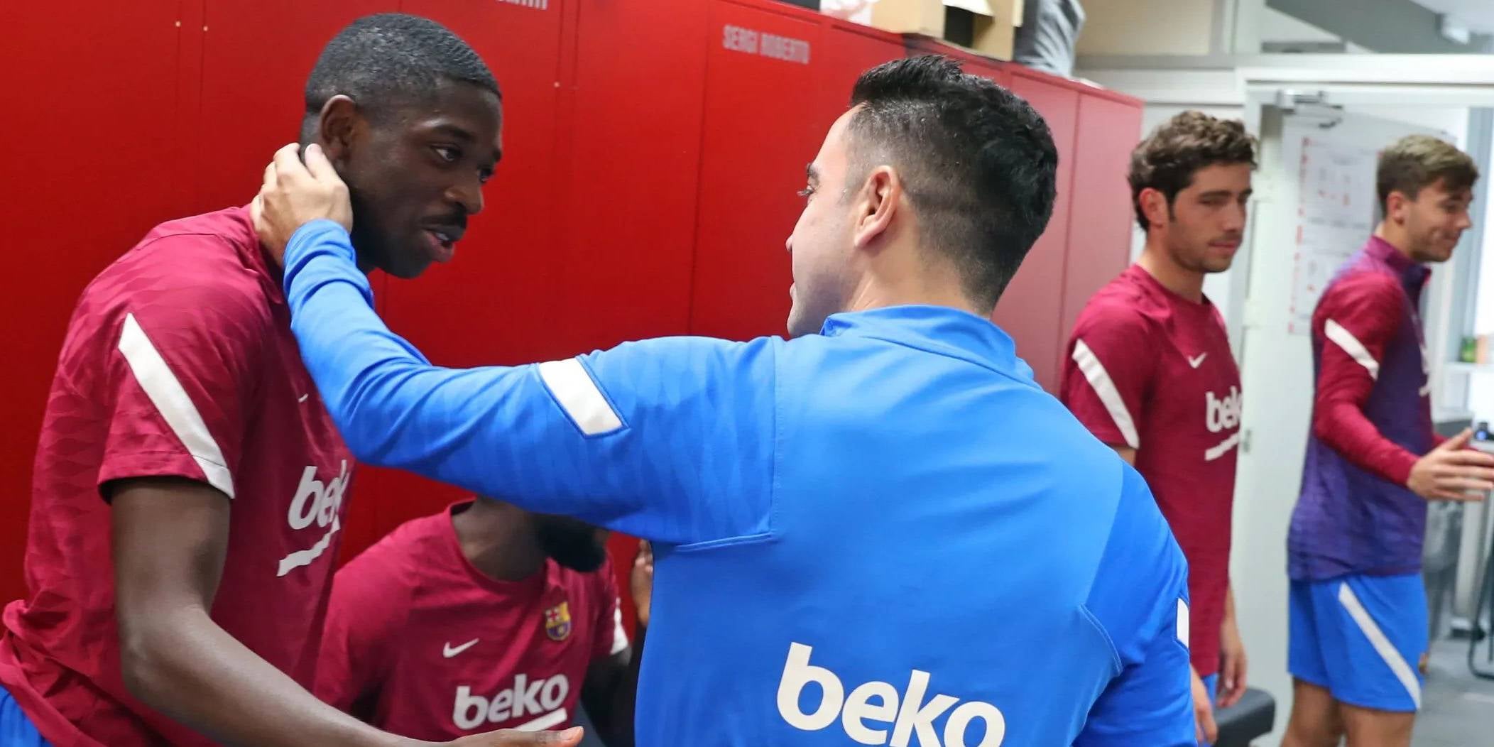 Xavi i Dembélé, en una imatge d'arxiu | FC Barcelona