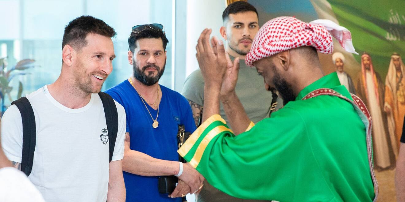 Leo Messi, en la seva arribada a l'Aràbia Saudita | Saudi Tourism Authority