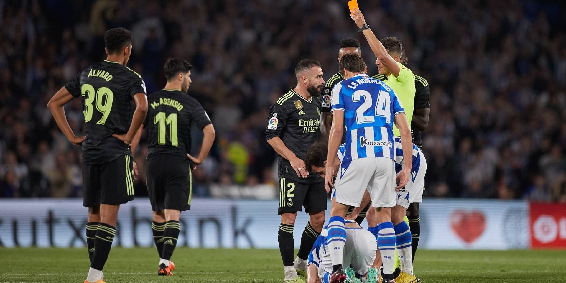 Carvajal, expulsado durante el Real Sociedad-Real Madrid | Europa Press
