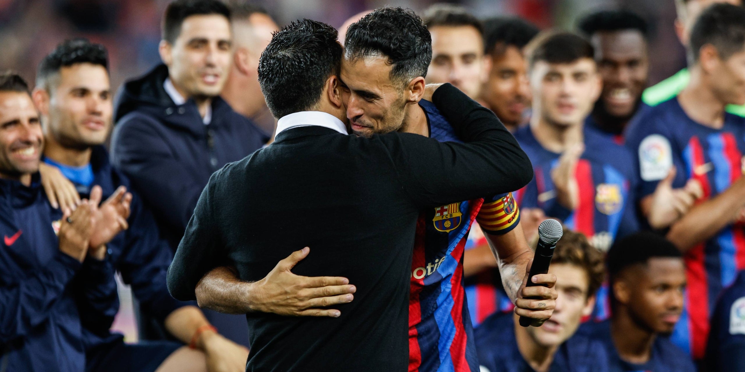 Xavi Hernández i Sergio Busquets | Europa Press