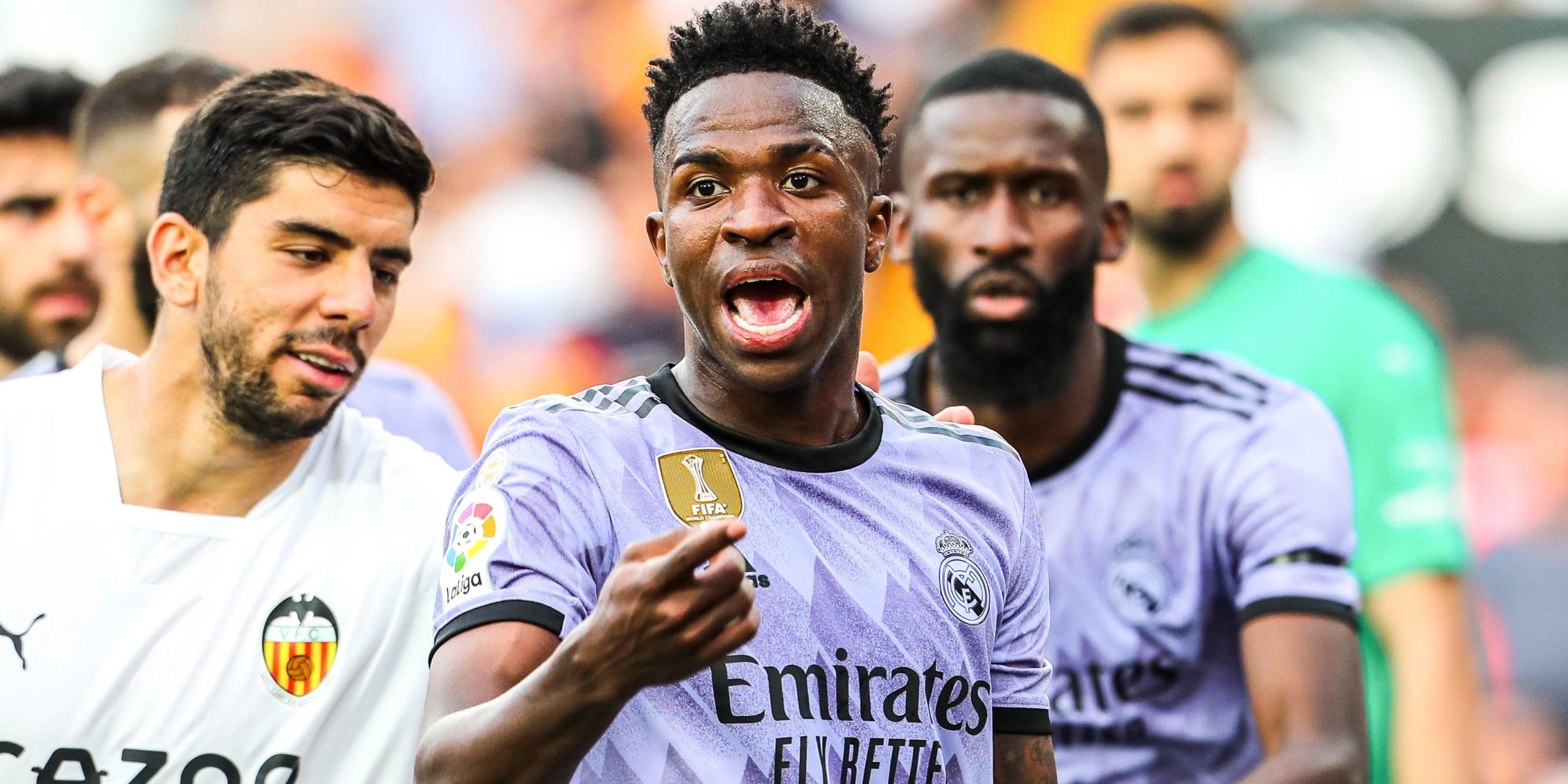 Vinicius Jr., durant el partit contra el València de la temporada 2022/23 | Europa Press